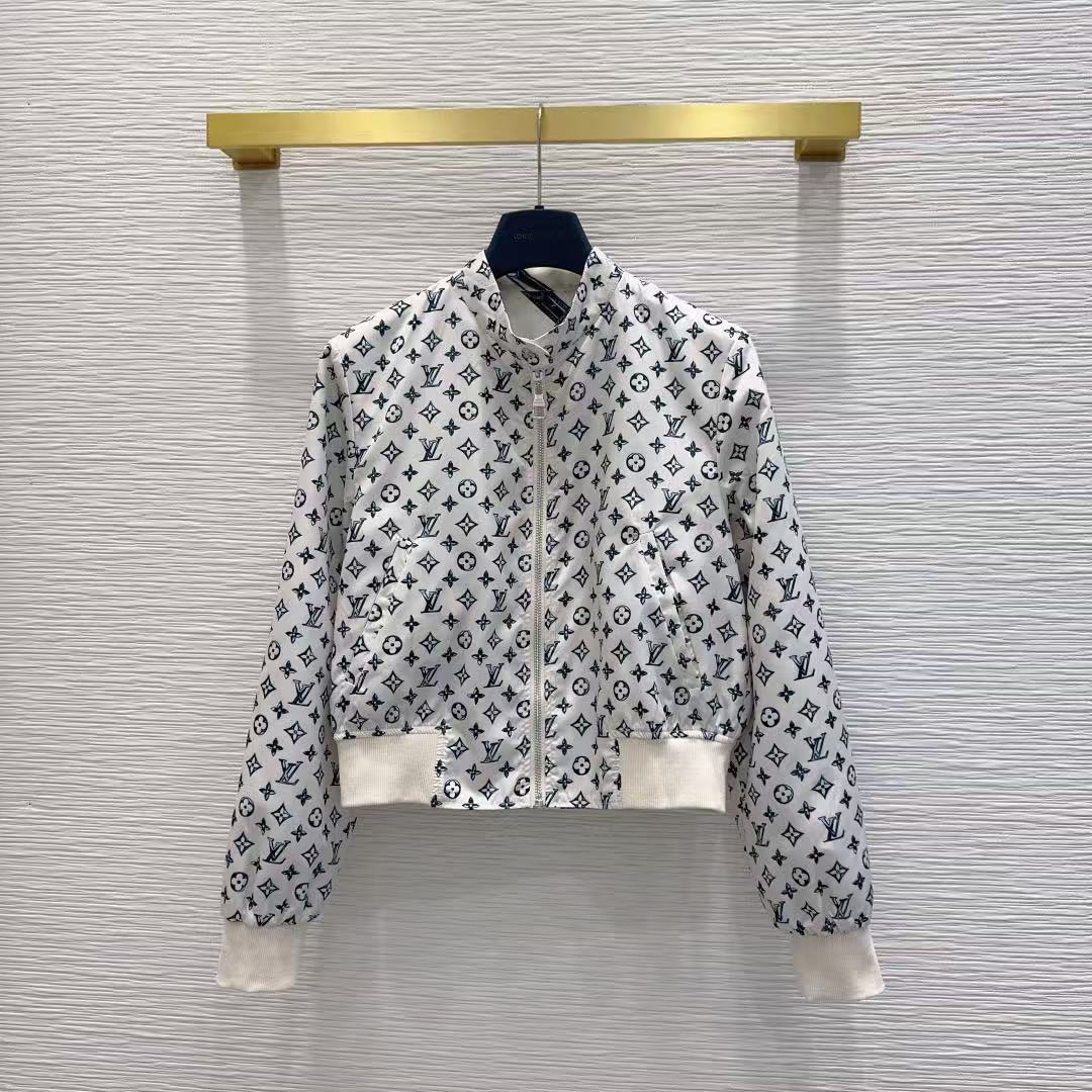LV 26SS Reversible Jacket Skirt Set, Double Sided Wear Outfit