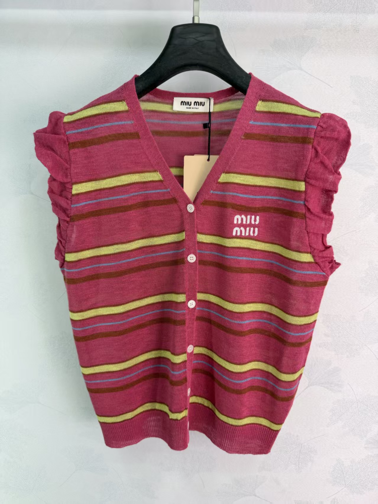 Mi*26 Spring/Summer New Striped Knit Vest,