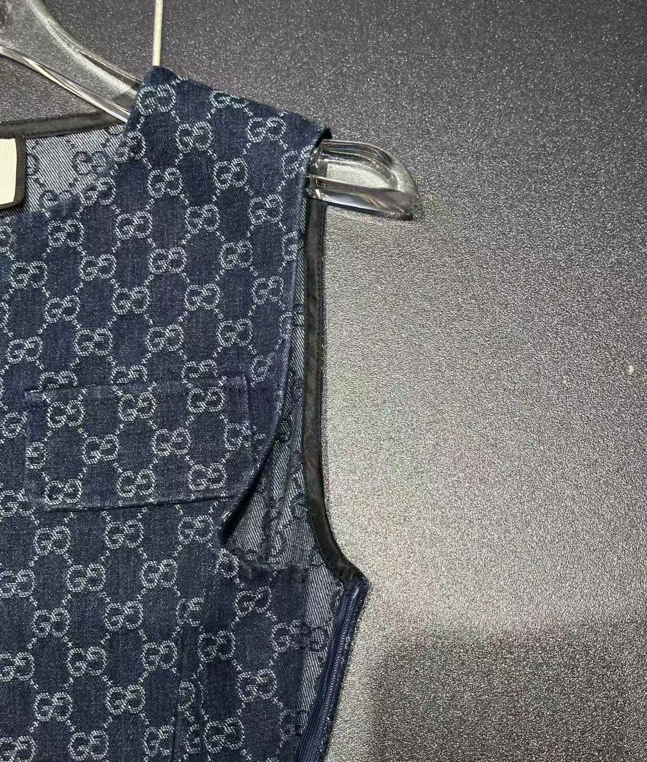 GG Sleeveless Denim Dress