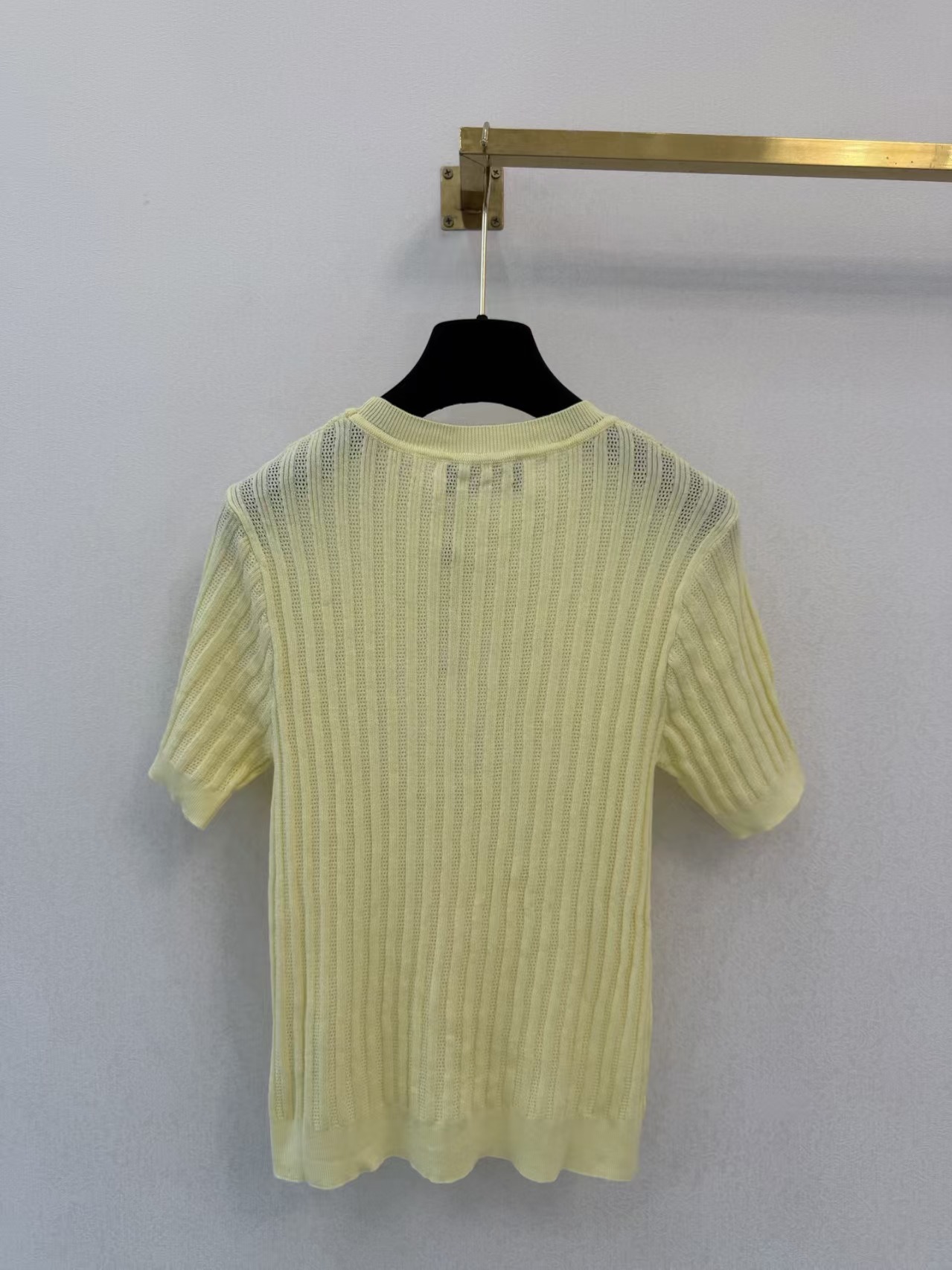 Cha Little Fragrance Style Knitted Short Sleeve