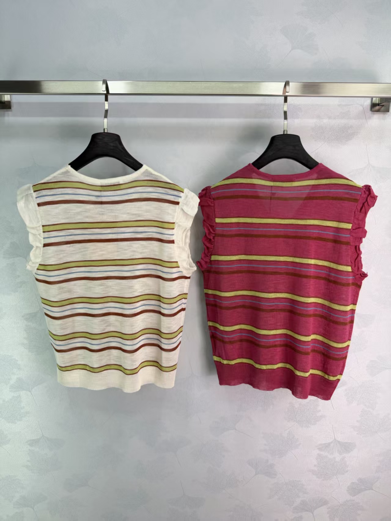 Mi*26 Spring/Summer New Striped Knit Vest,