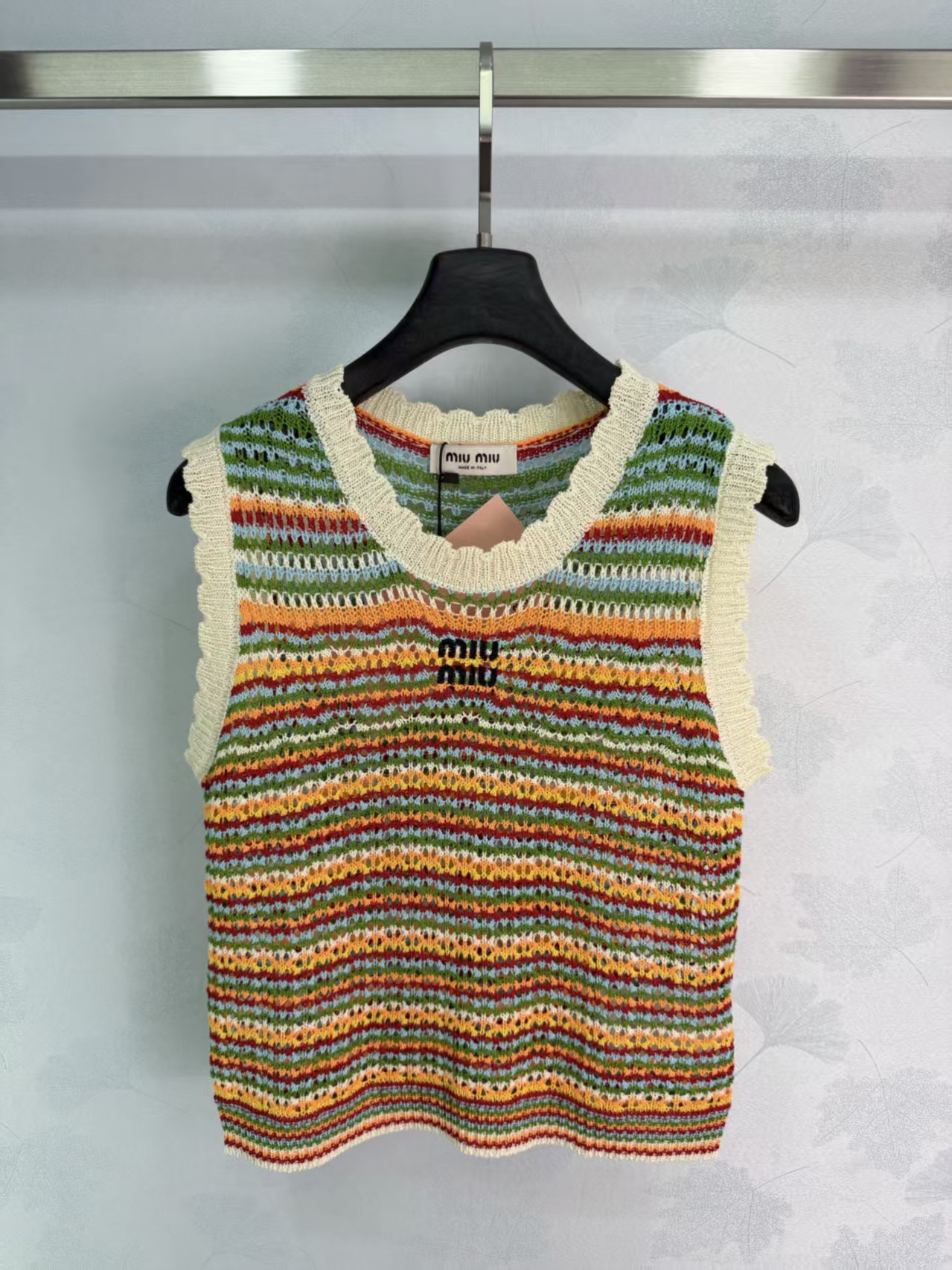 Mi*26 Spring/Summer New Colorful Striped Knit Vest,