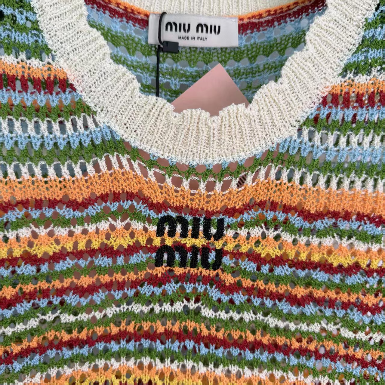 Mi*26 Spring/Summer New Colorful Striped Knit Vest,
