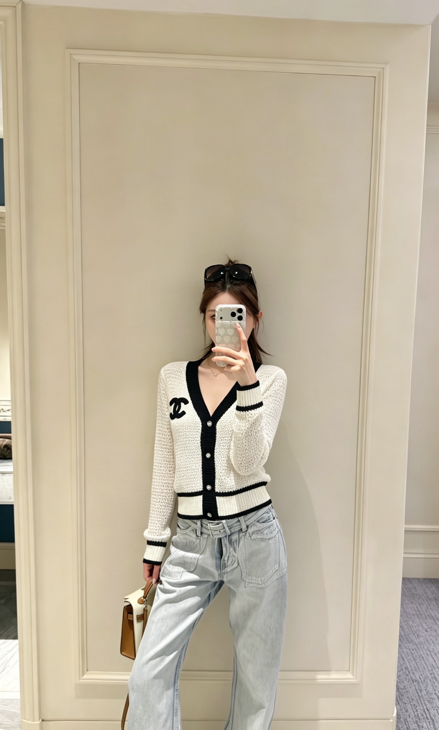 Cha Block Knitted Cardigan