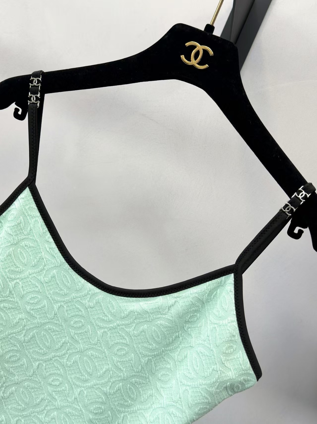 Cha new jacquard one-piece swimsuit