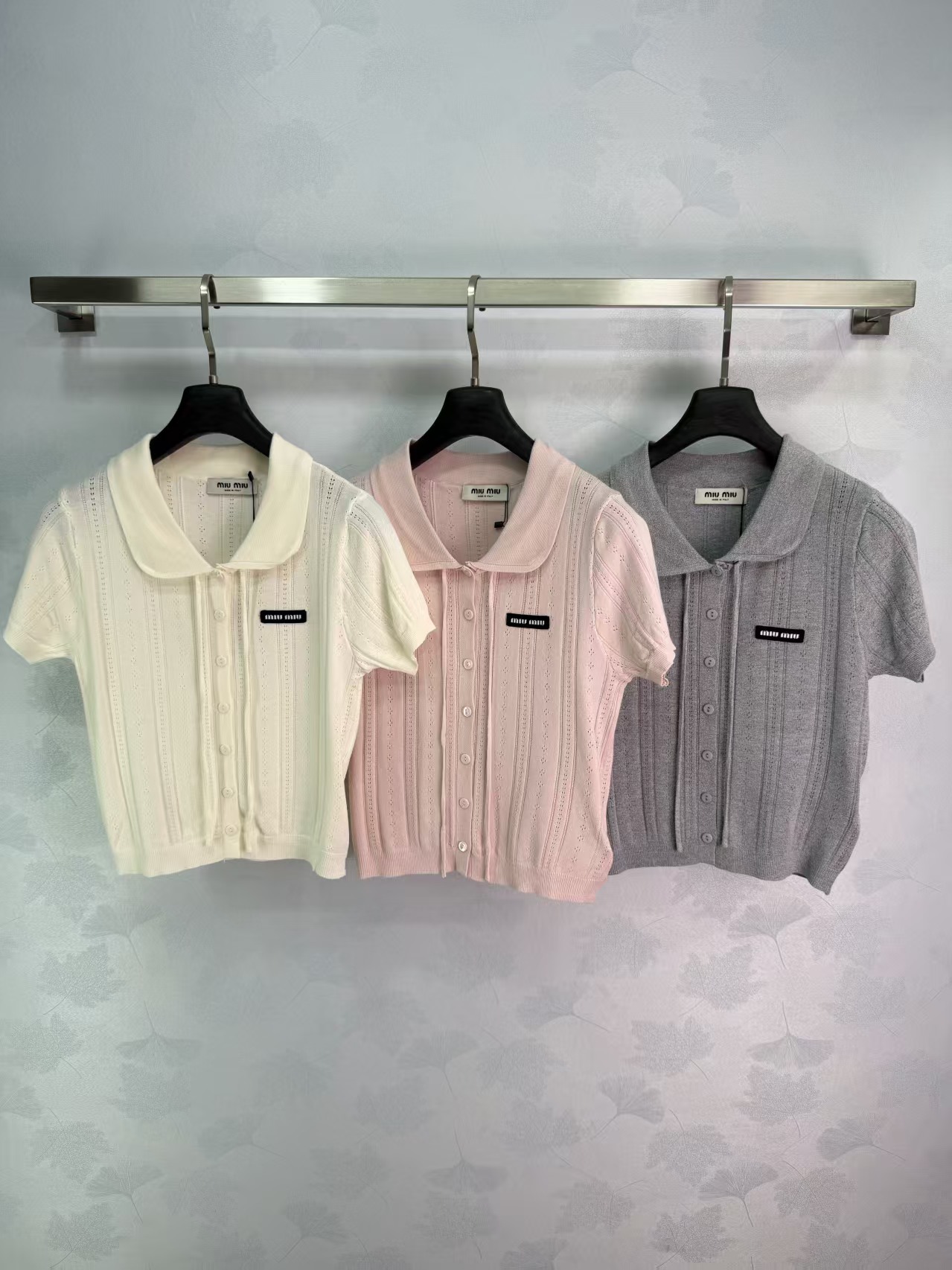 Mi*26 Spring/Summer New Preppy Style Polo Knit Short sleeve