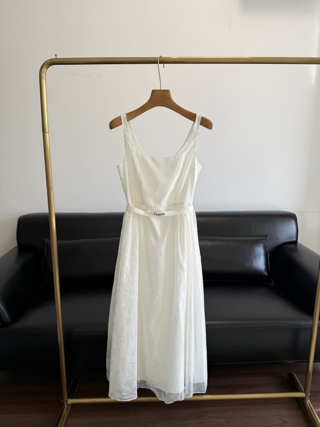 Di 26ss Mulberry Silk Organza Maxi Dress