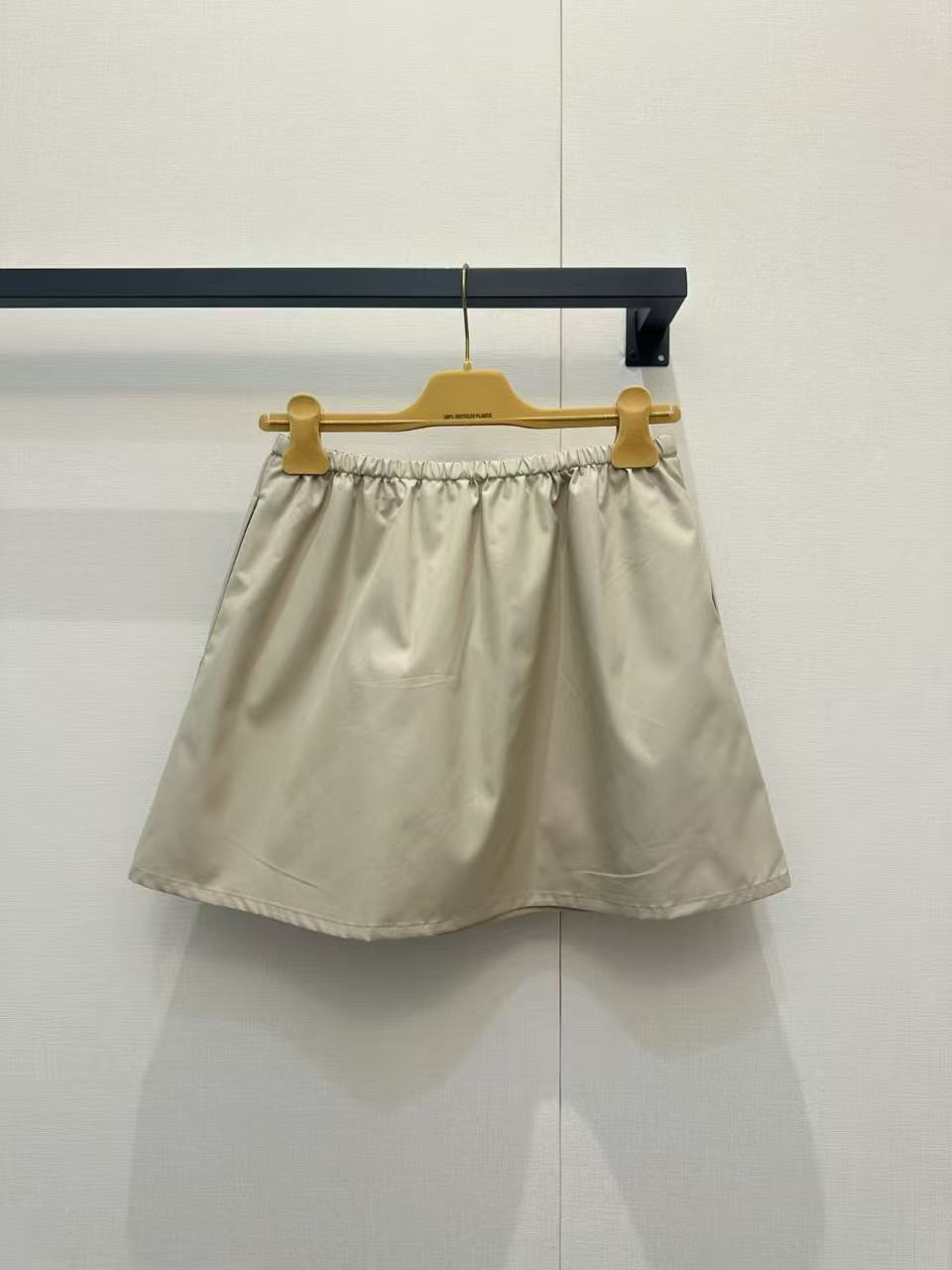 MM26  Drawstring Waist A-Line Mini Skirt
