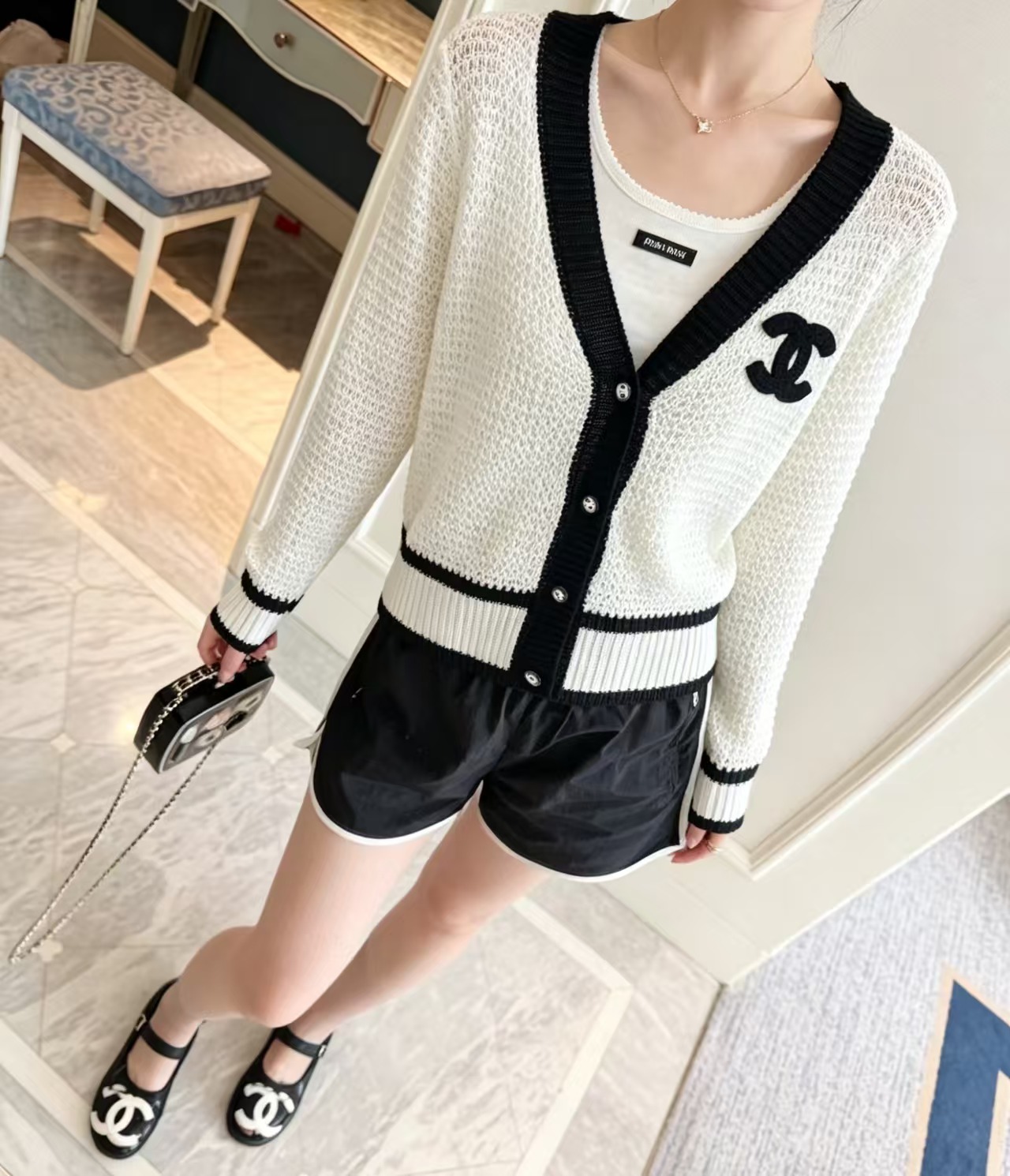 Cha Block Knitted Cardigan