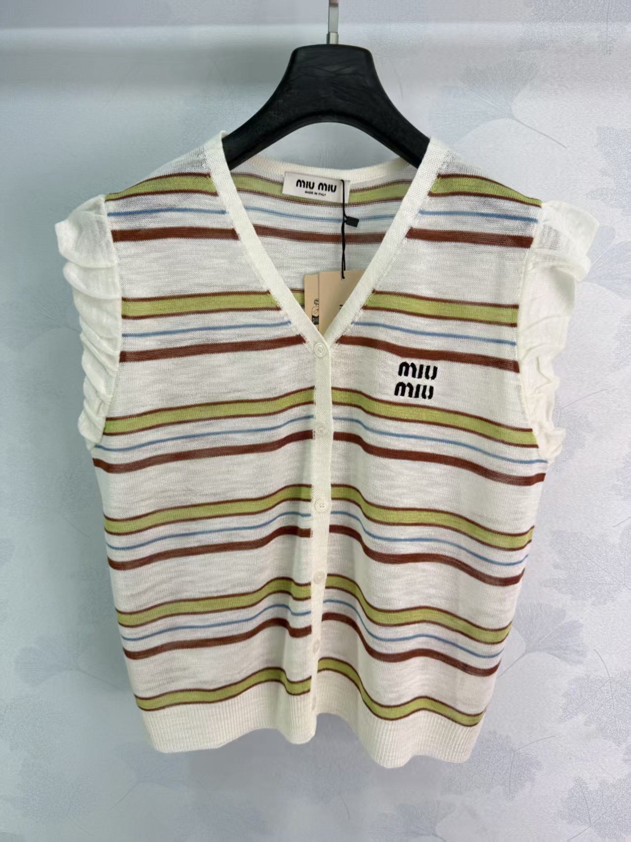 Mi*26 Spring/Summer New Striped Knit Vest,
