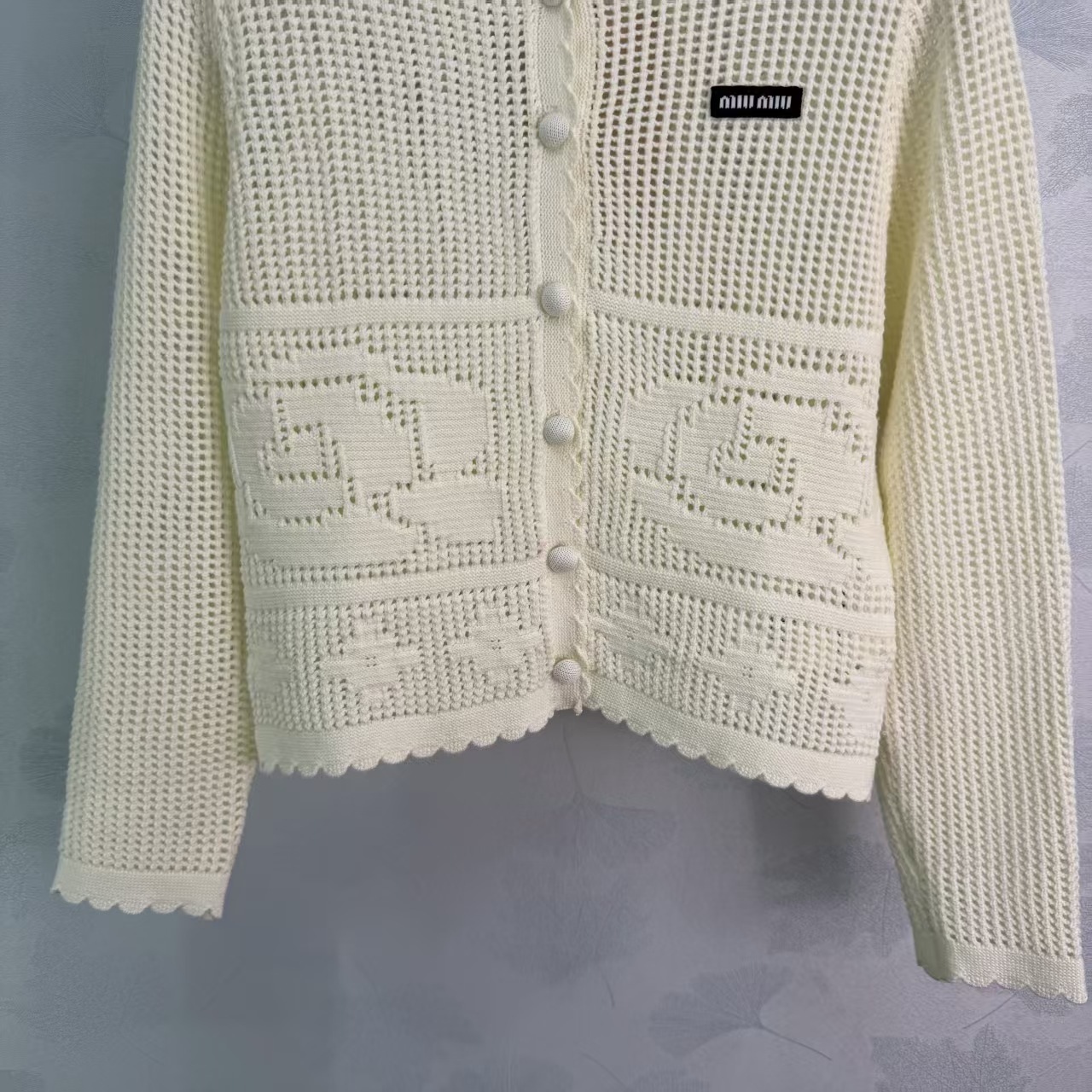 Mi *2026 Spring/Summer Series Rose Hollow KnitCardigan