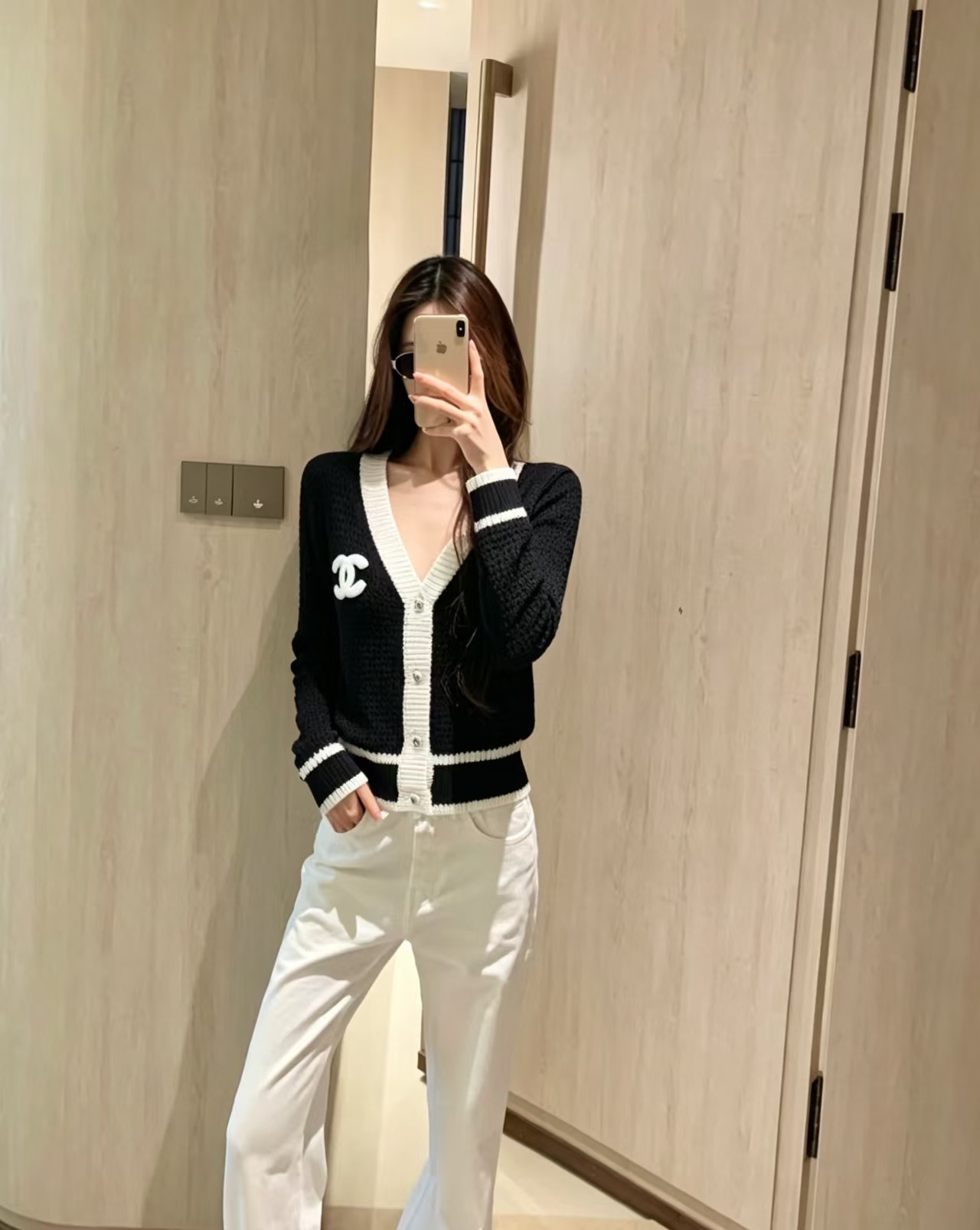 Cha Block Knitted Cardigan