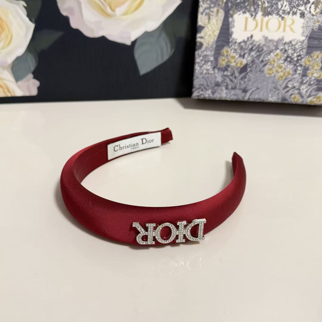 Di Rhinestone Letter Satin Padded Headband