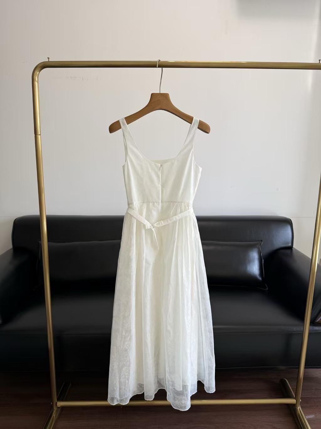 Di 26ss Mulberry Silk Organza Maxi Dress