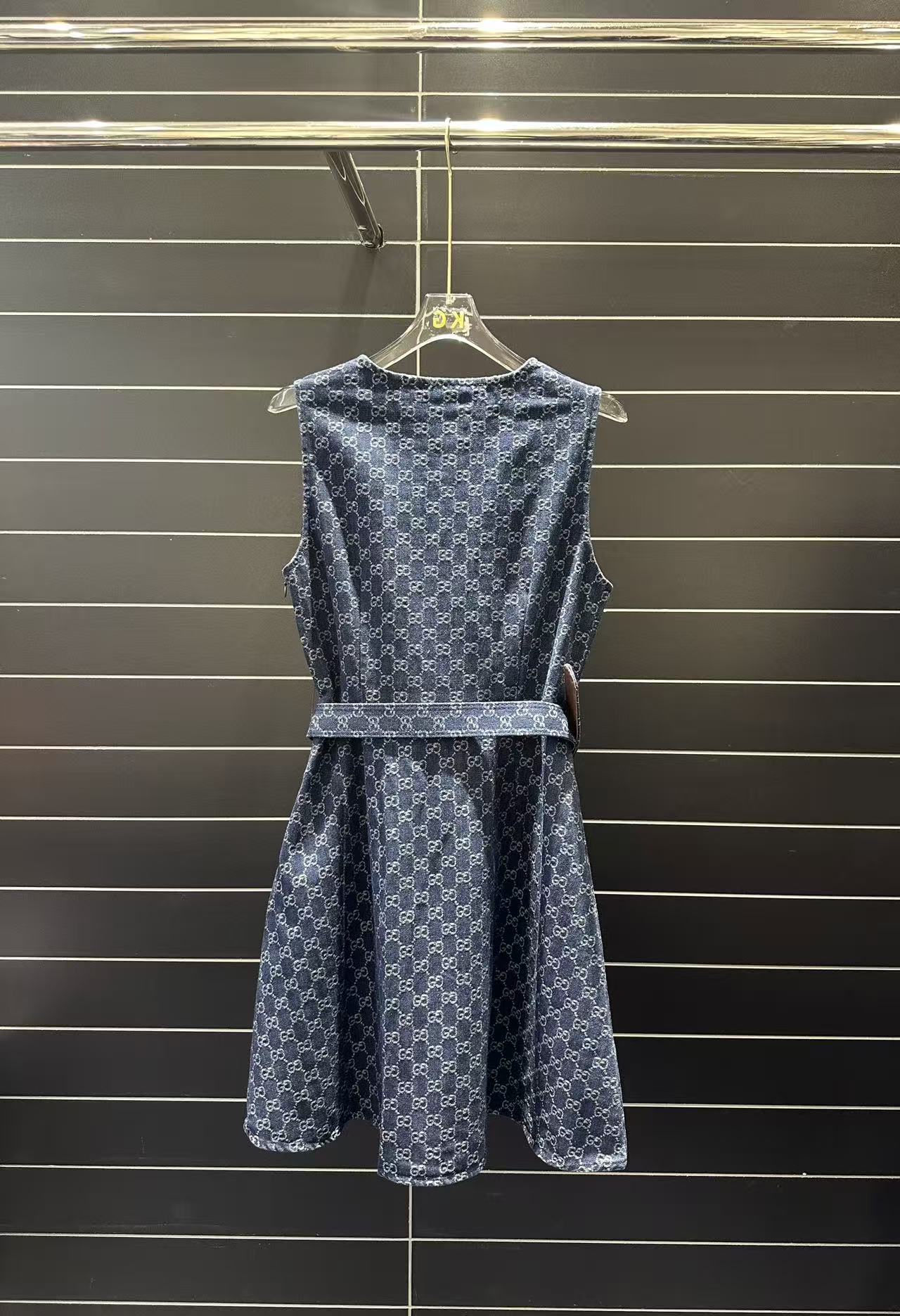 GG Sleeveless Denim Dress