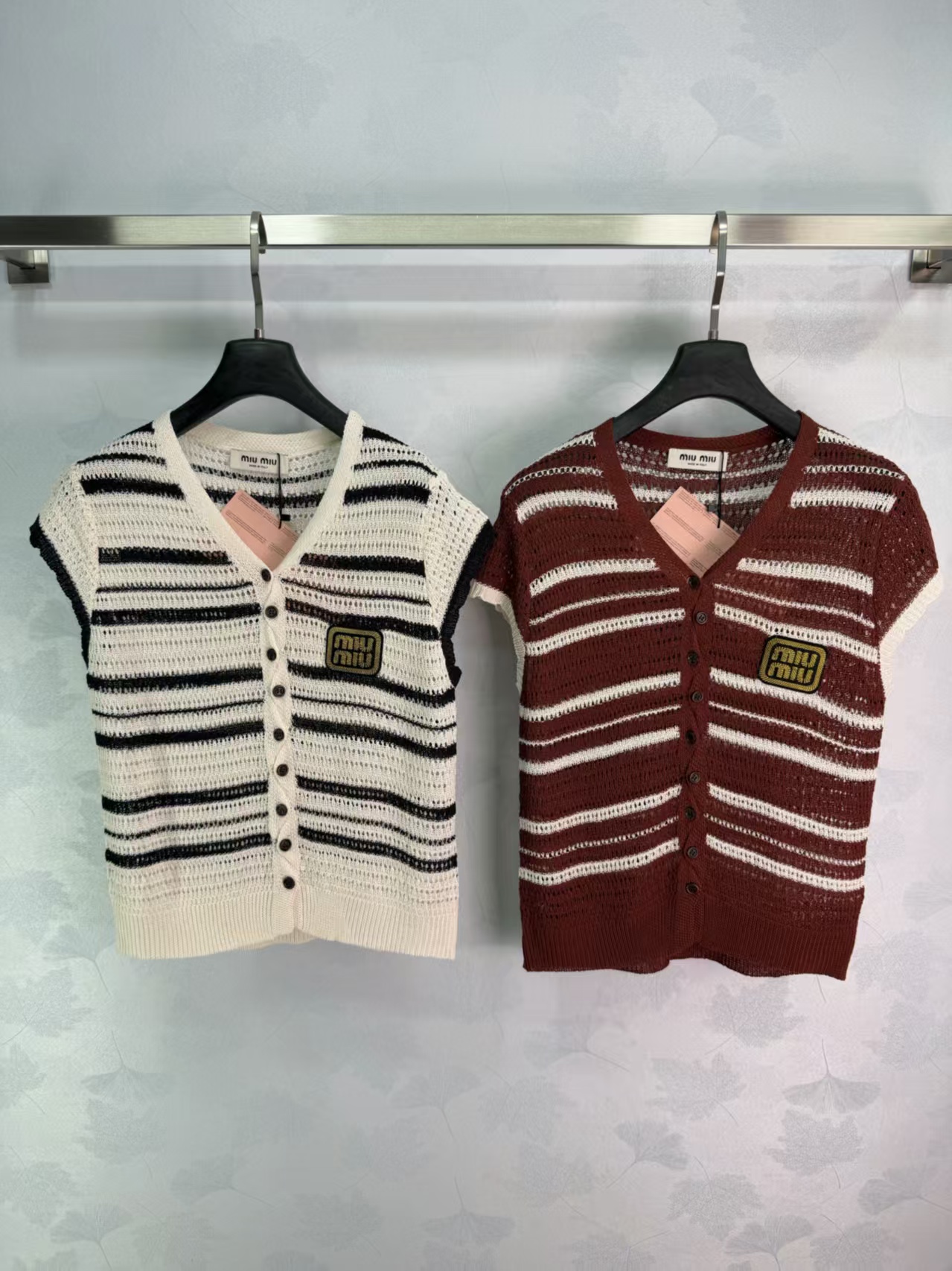 Mi*26 Spring/Summer New Striped Knit Cardigan