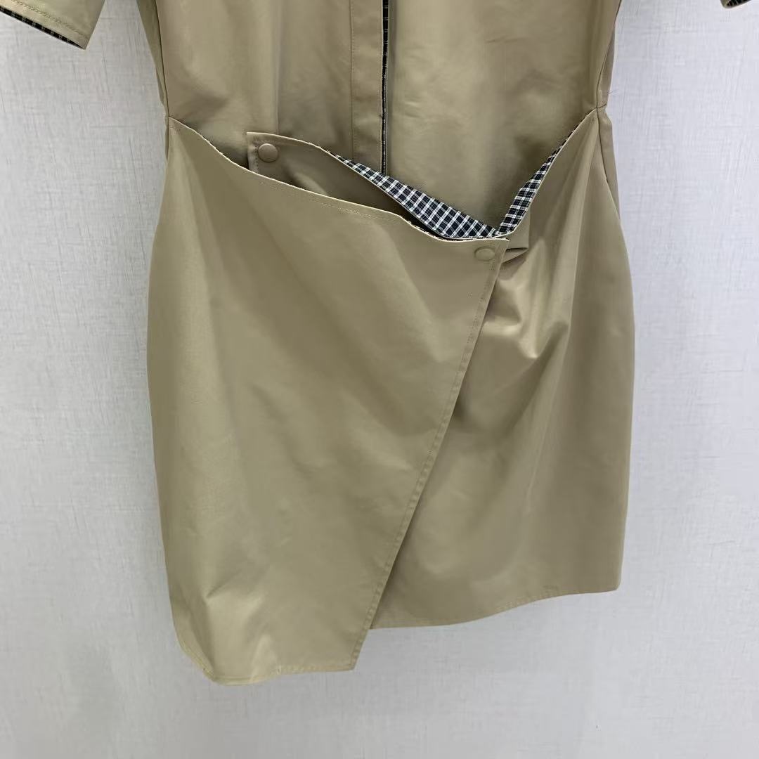 LOE 26 Tailored Cotton Blend Collar Shirt Dress