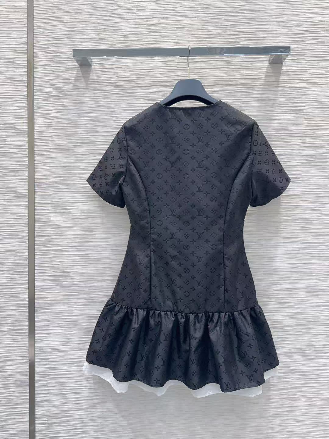 LO 26 All Over Print Ruffle Mini Dress