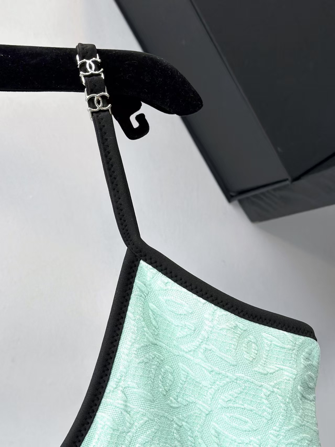 Cha new jacquard one-piece swimsuit