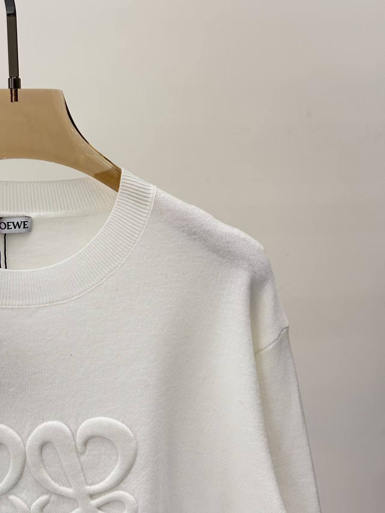 LEW 25SS Round neck knitted pullover sweater