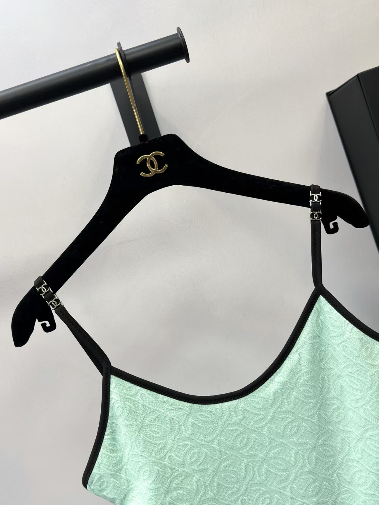 Cha new jacquard one-piece swimsuit