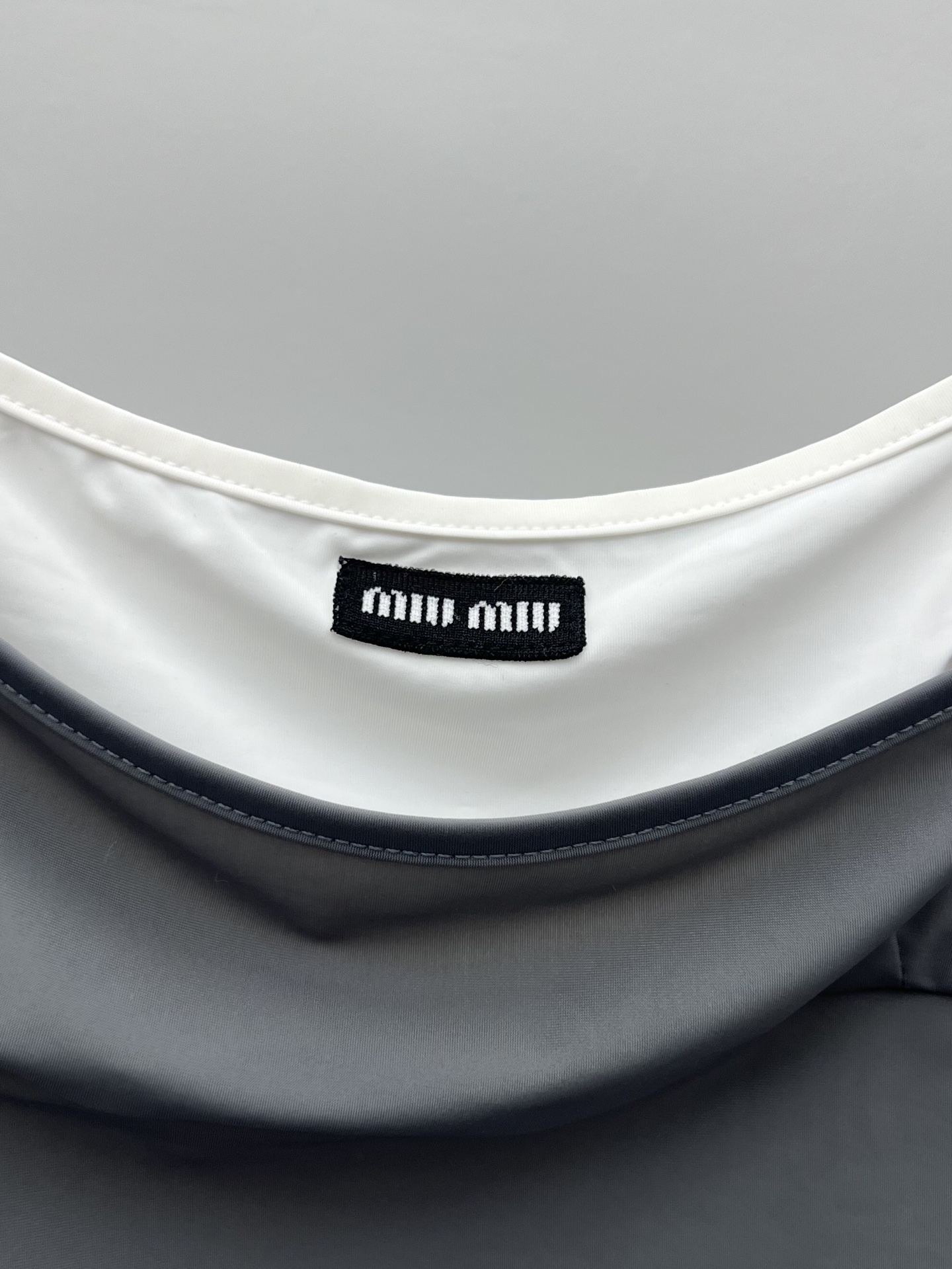 Mi* Fake two-piece slip dress