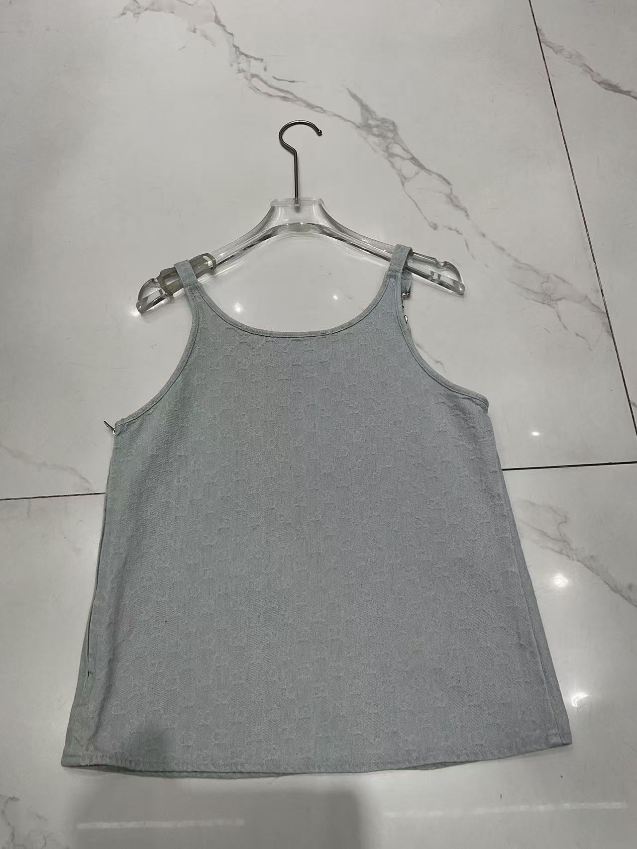 GU 26 Luxury Vintage Monogram Denim Camisole