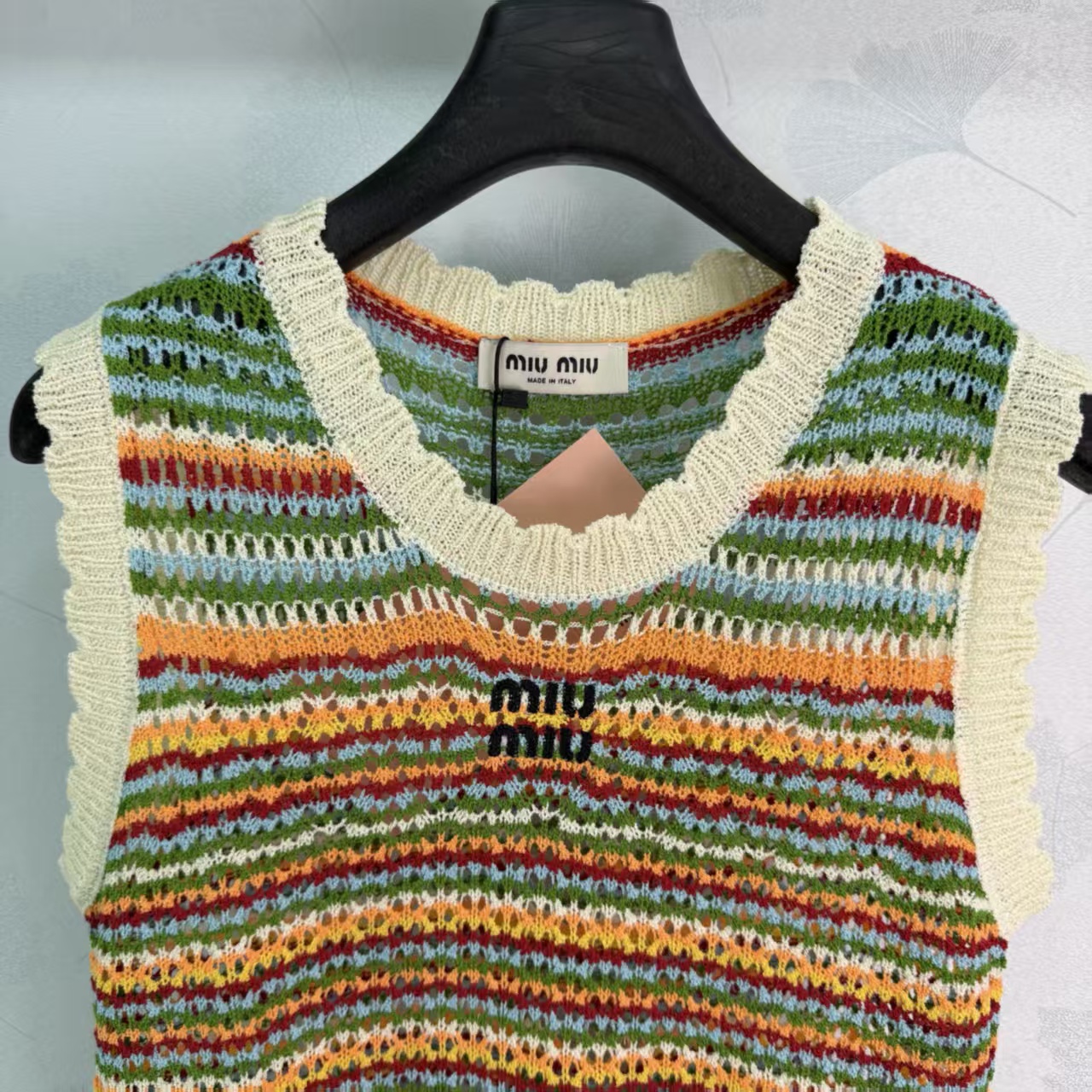Mi*26 Spring/Summer New Colorful Striped Knit Vest,