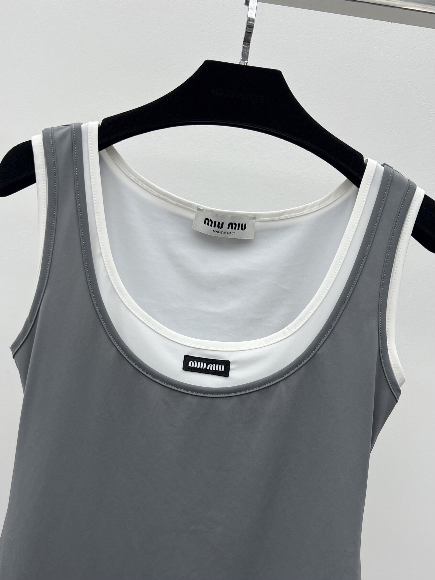 Mi* Fake two-piece tank dress
