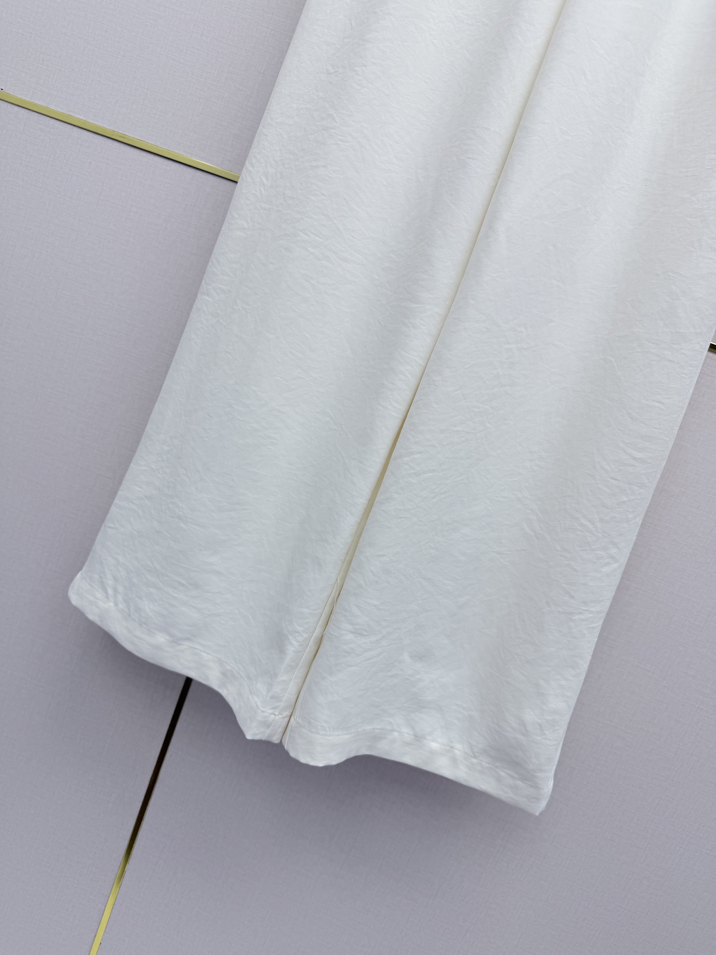 Mi ruffle-waist high-waisted wide-leg pants