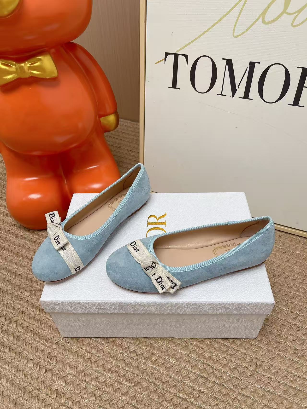 Di Soft Suede Casual Slip On Ballet Flats
