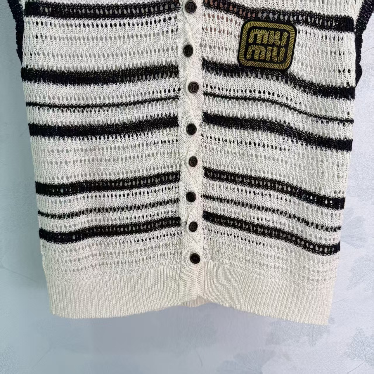 Mi*26 Spring/Summer New Striped Knit Cardigan