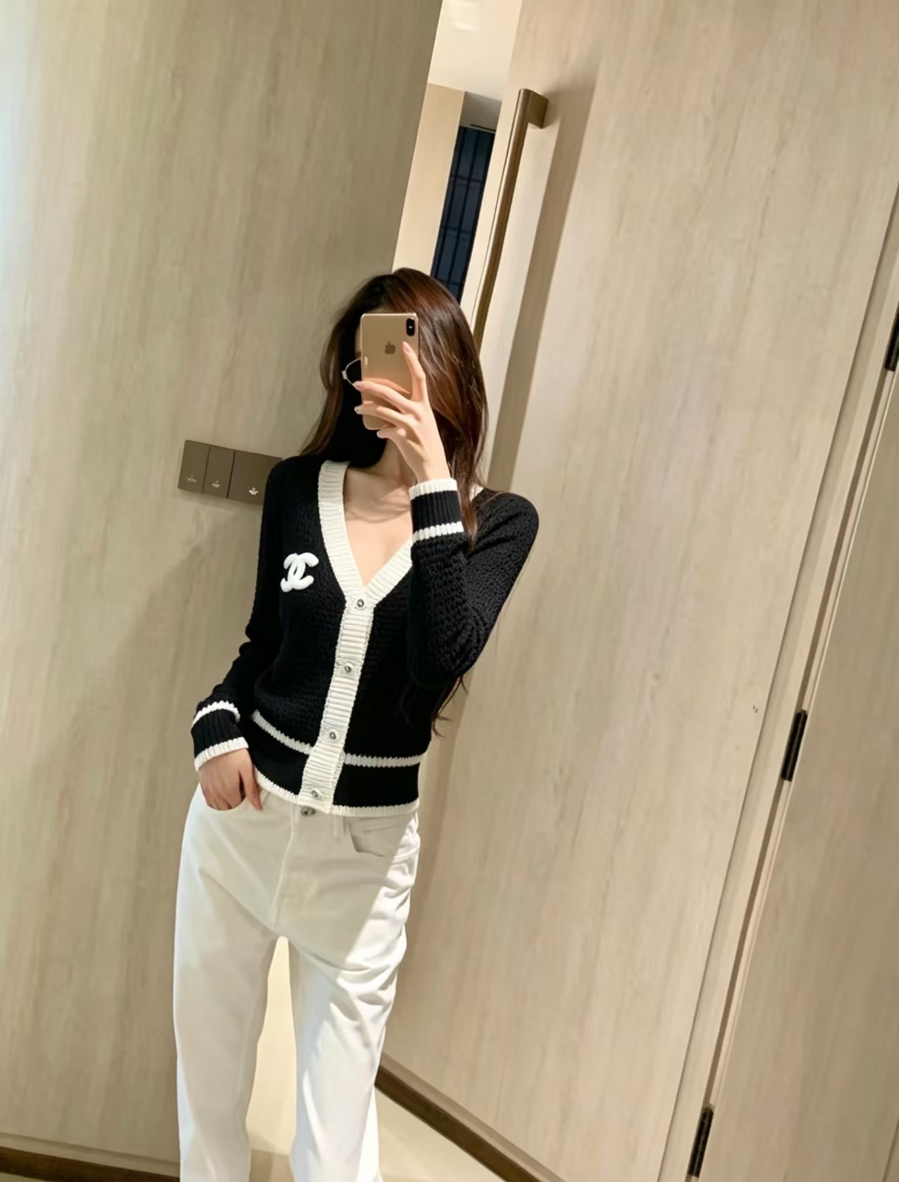 Cha Block Knitted Cardigan