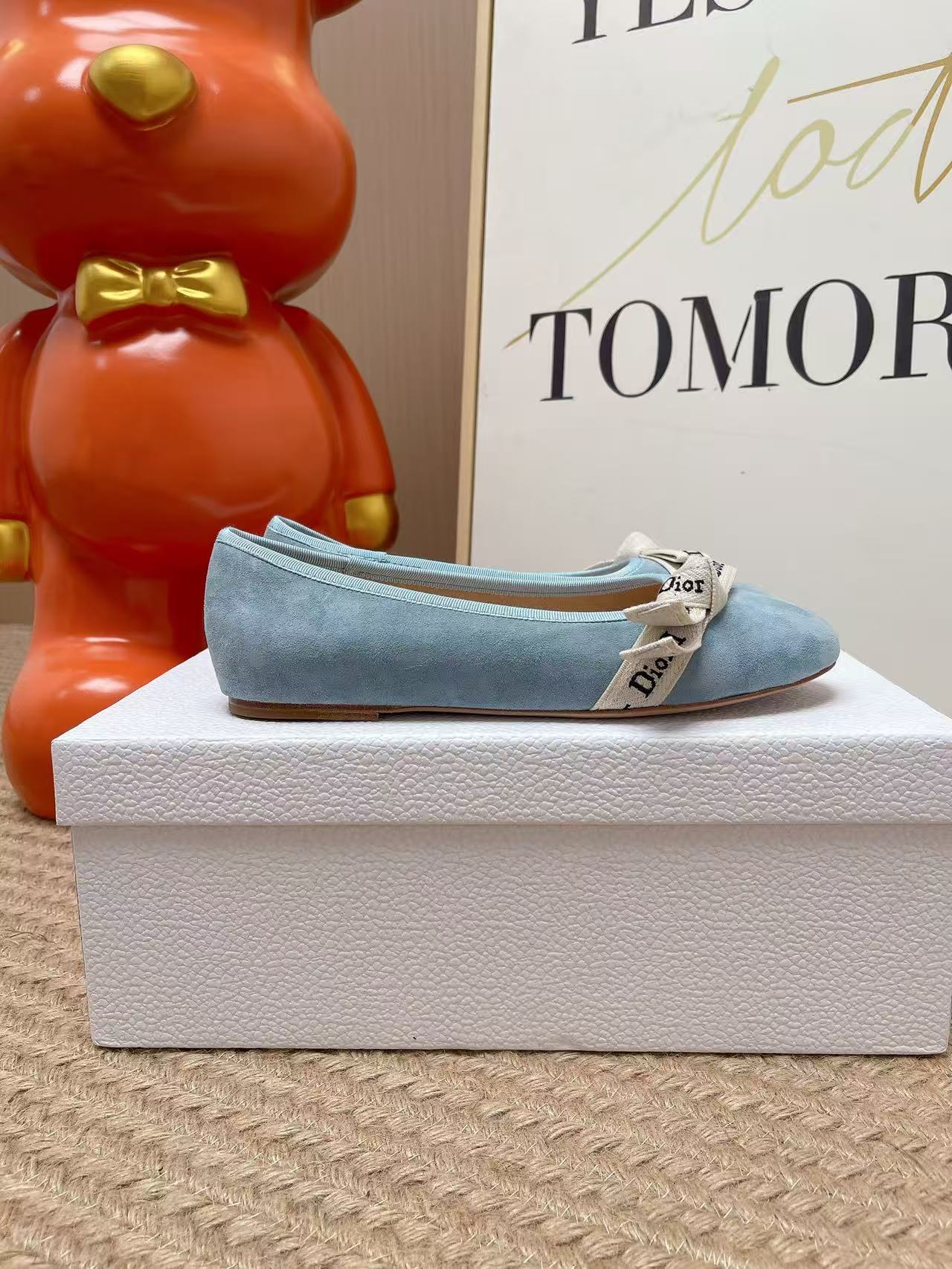 Di Soft Suede Casual Slip On Ballet Flats