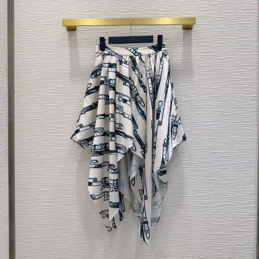 LV 26SS Reversible Jacket Skirt Set, Double Sided Wear Outfit