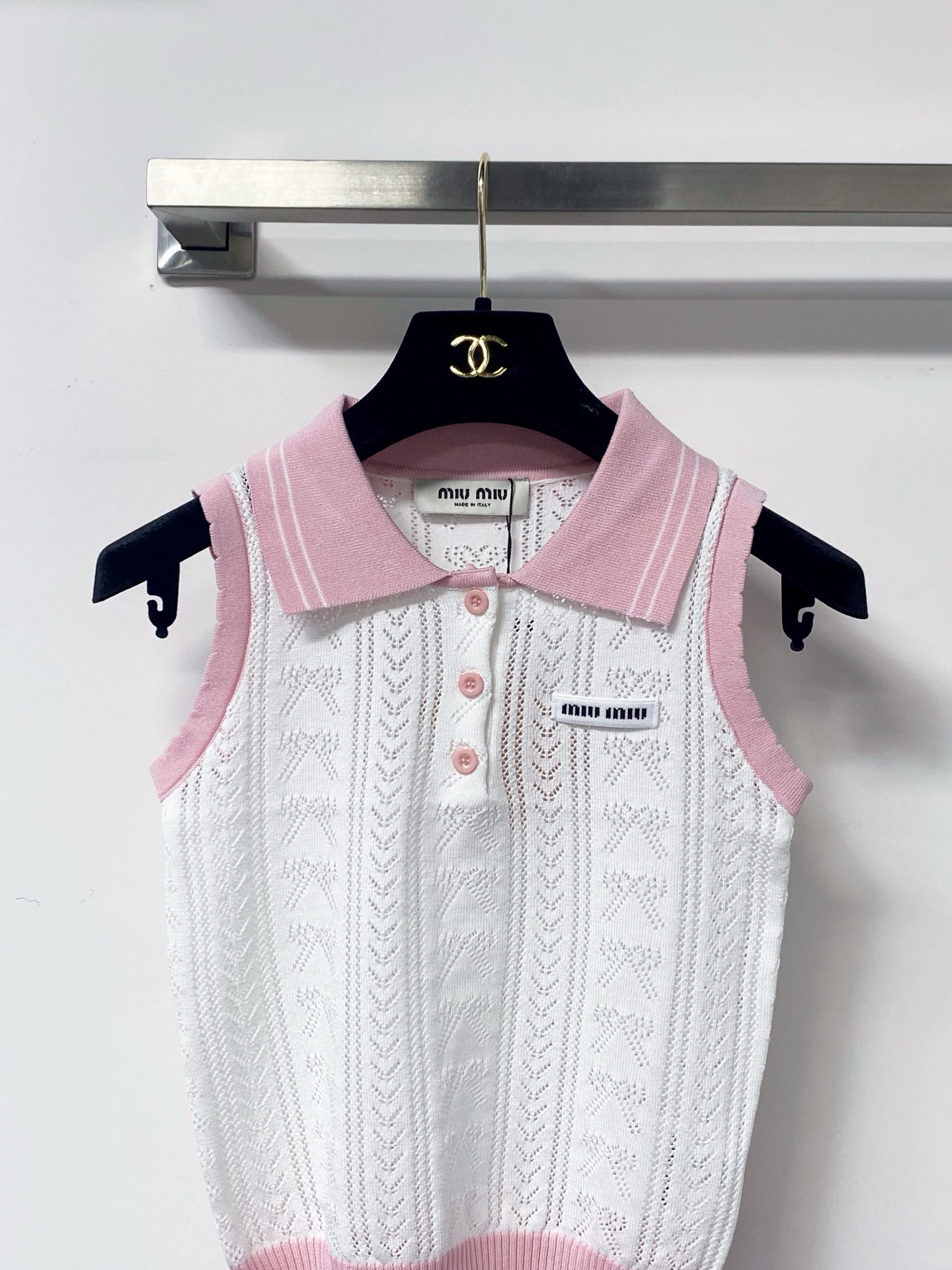 Mi Stylish color-block collar knit vest