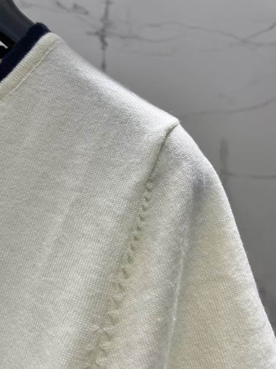 Di New Heart Letter Embroidery Wool Knitwear