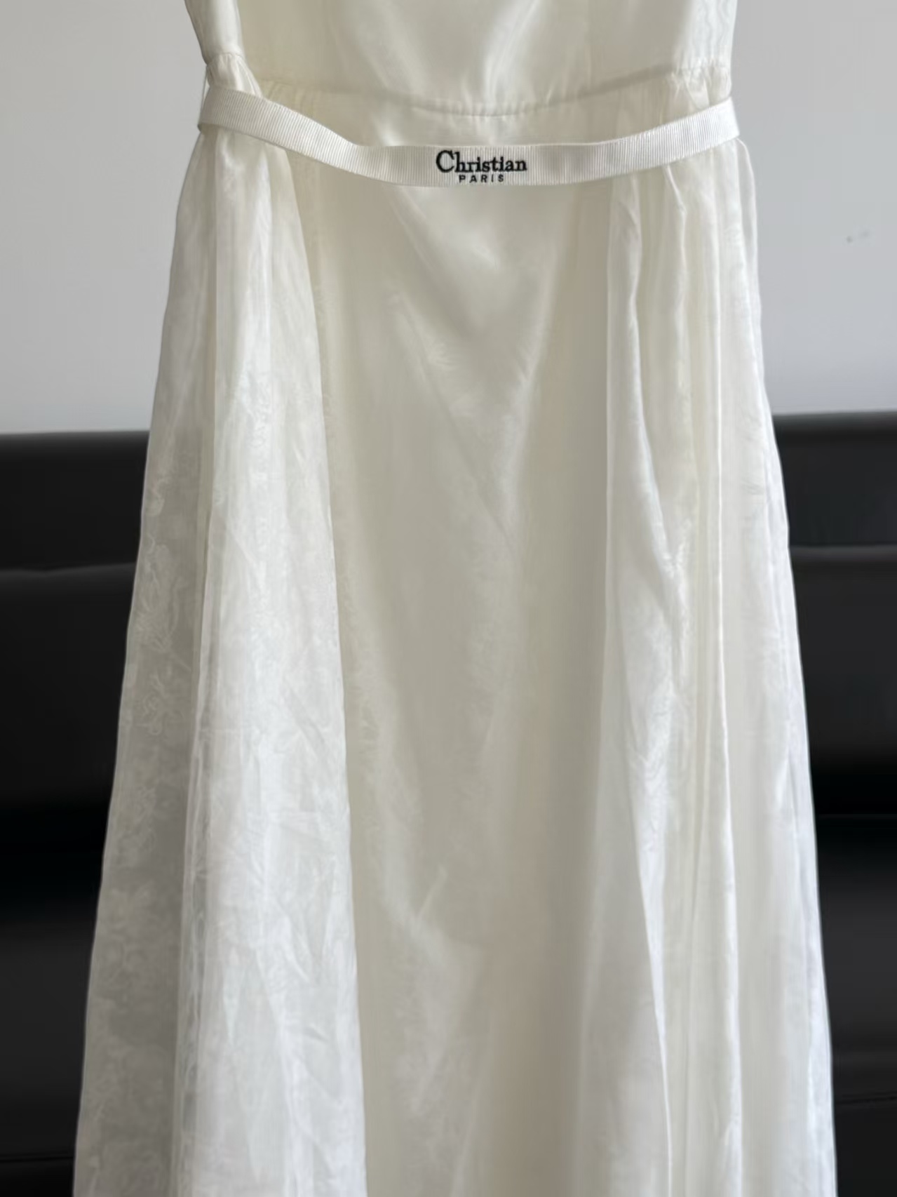 Di 26ss Mulberry Silk Organza Maxi Dress