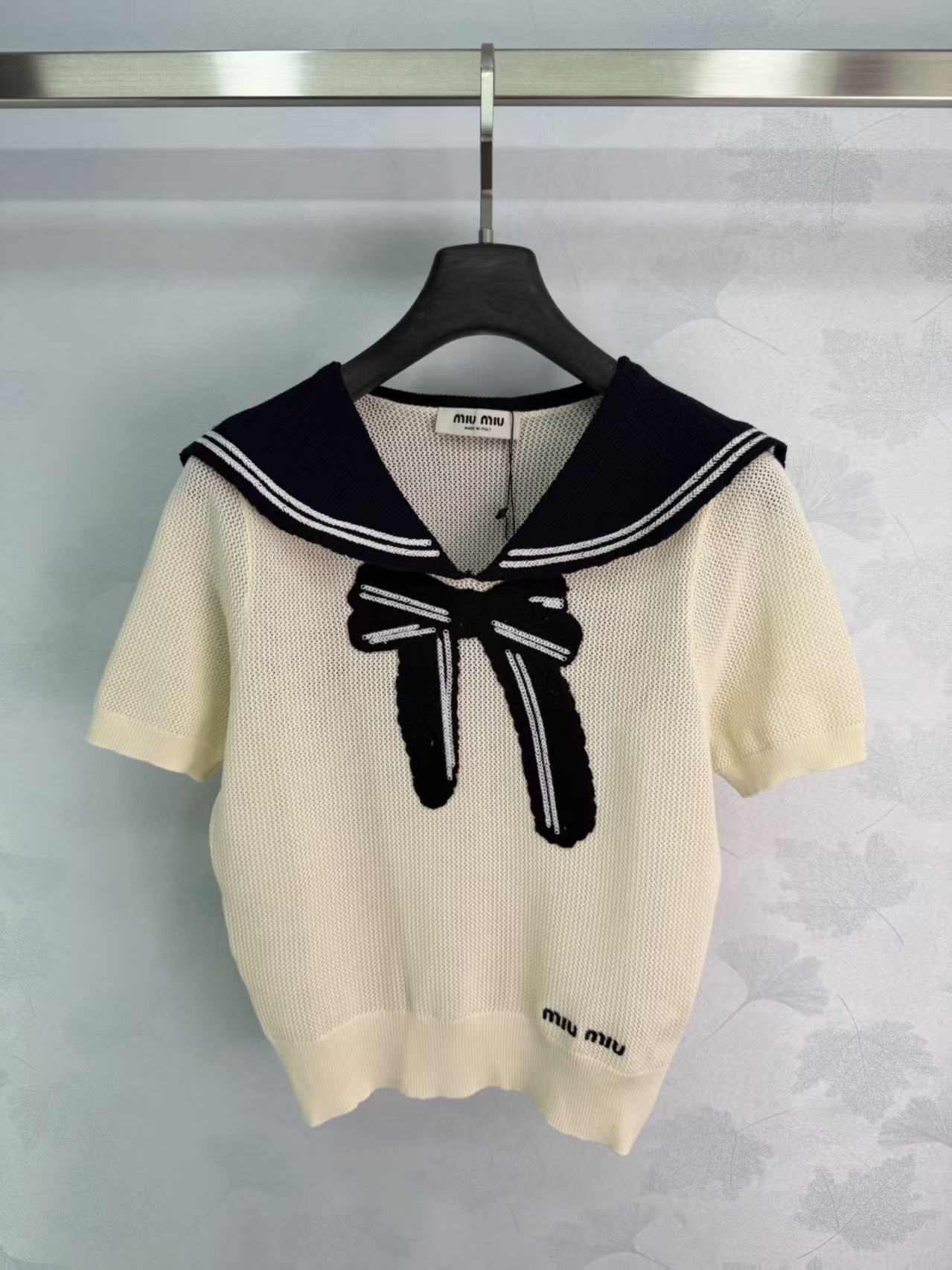 Mi*26 Spring/Summer New Sailor Collar KnitShirt
