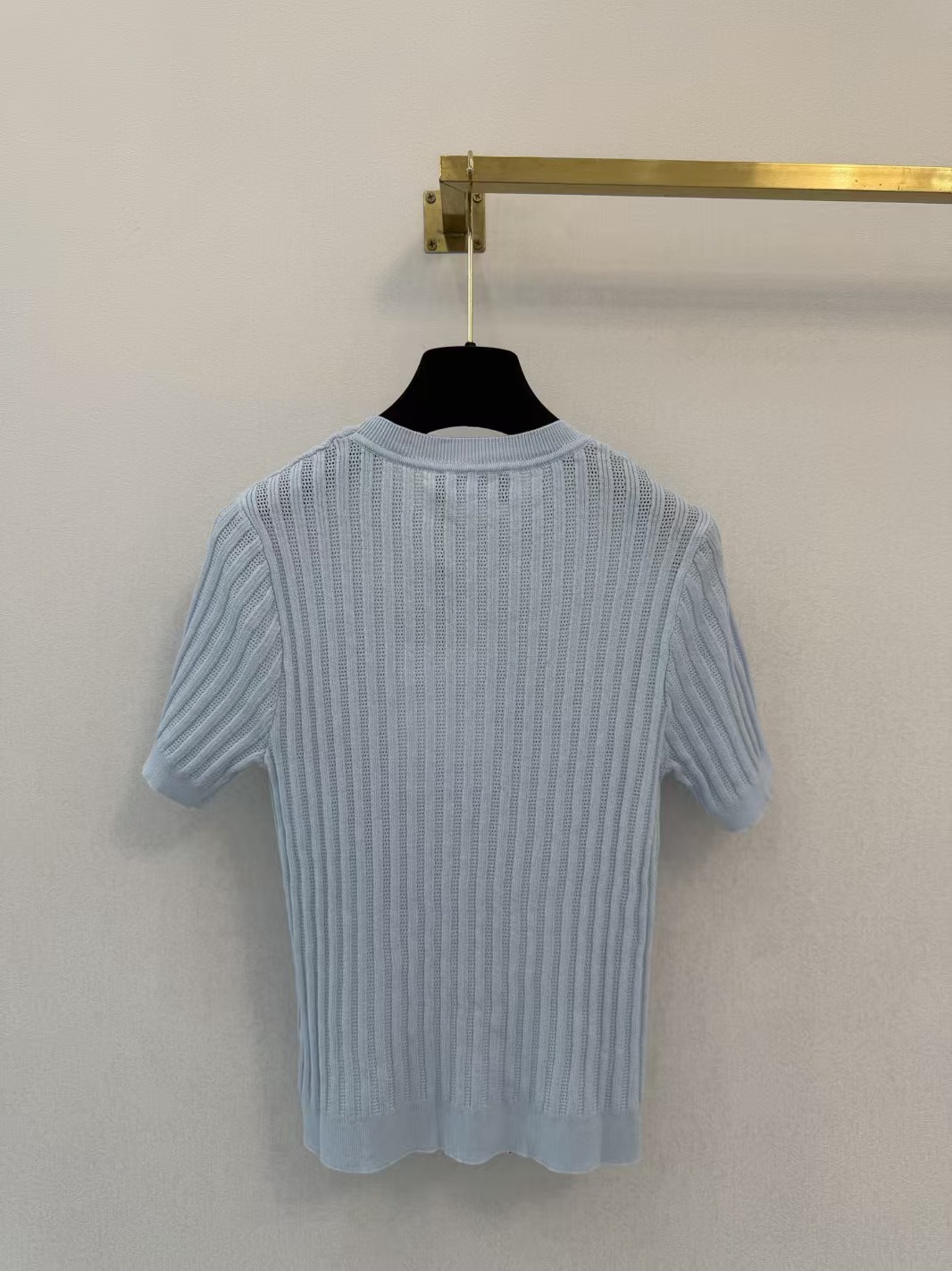 Cha Little Fragrance Style Knitted Short Sleeve