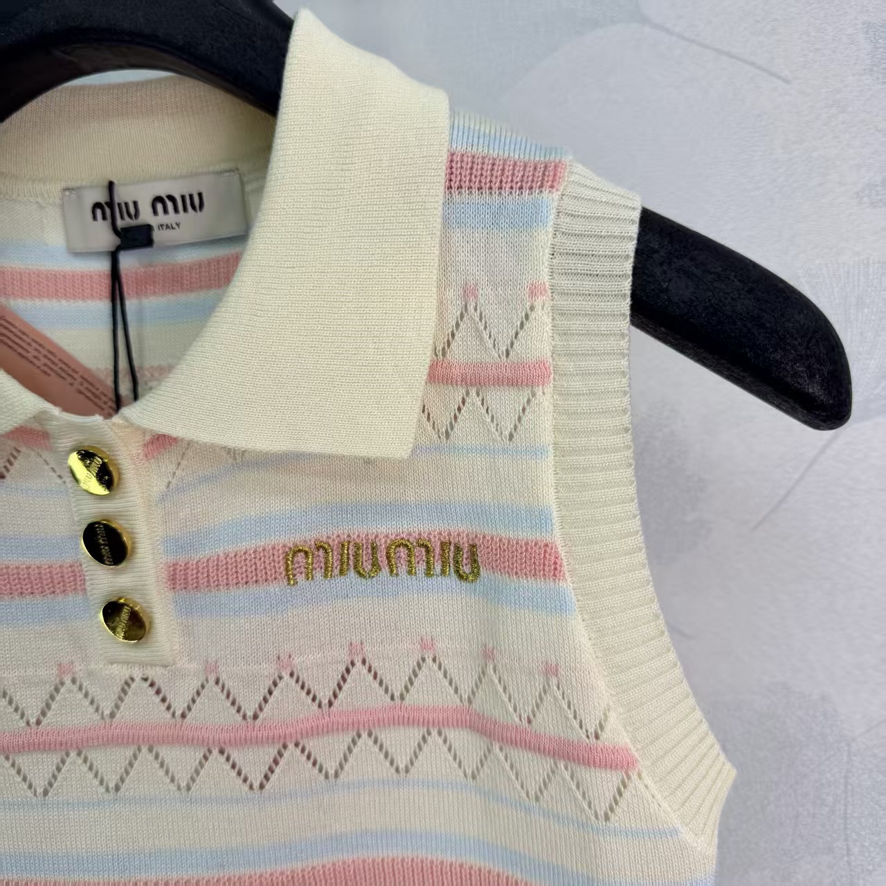 Mi*26 Spring/Summer New Striped Knit Vest