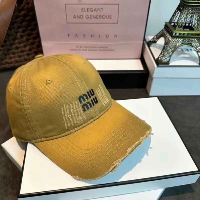 M Series New Fashionable All-match Embroidered Baseball Cap