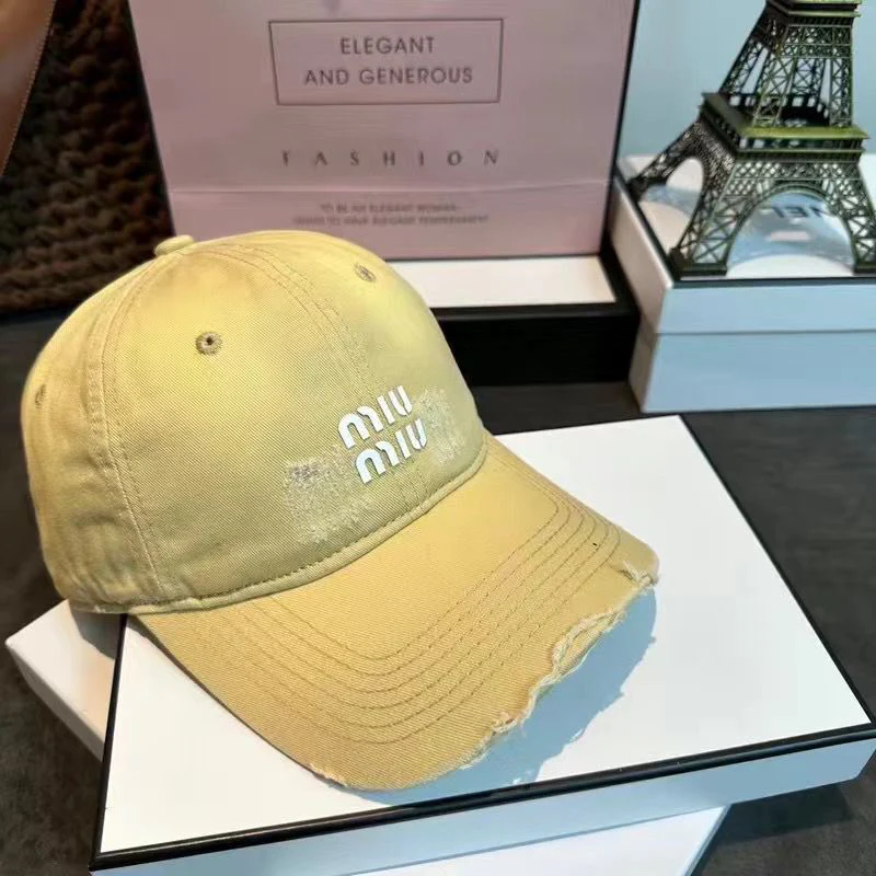 M Series New Fashionable All-match Embroidered Baseball Cap