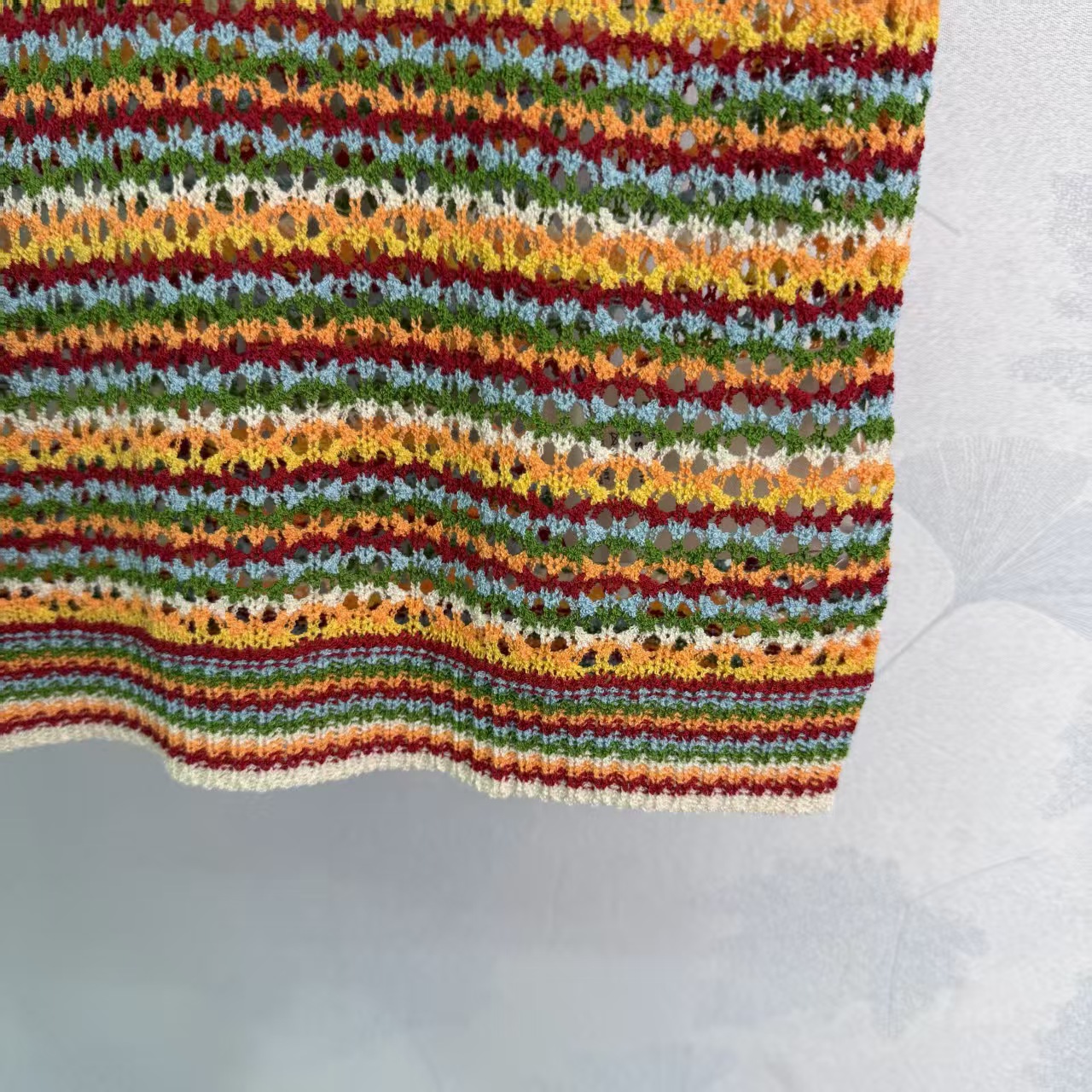 Mi*26 Spring/Summer New Colorful Striped Knit Vest,