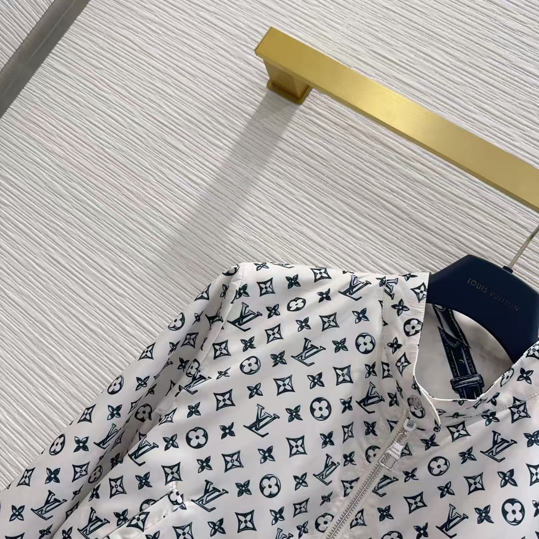 LV 26SS Reversible Jacket Skirt Set, Double Sided Wear Outfit