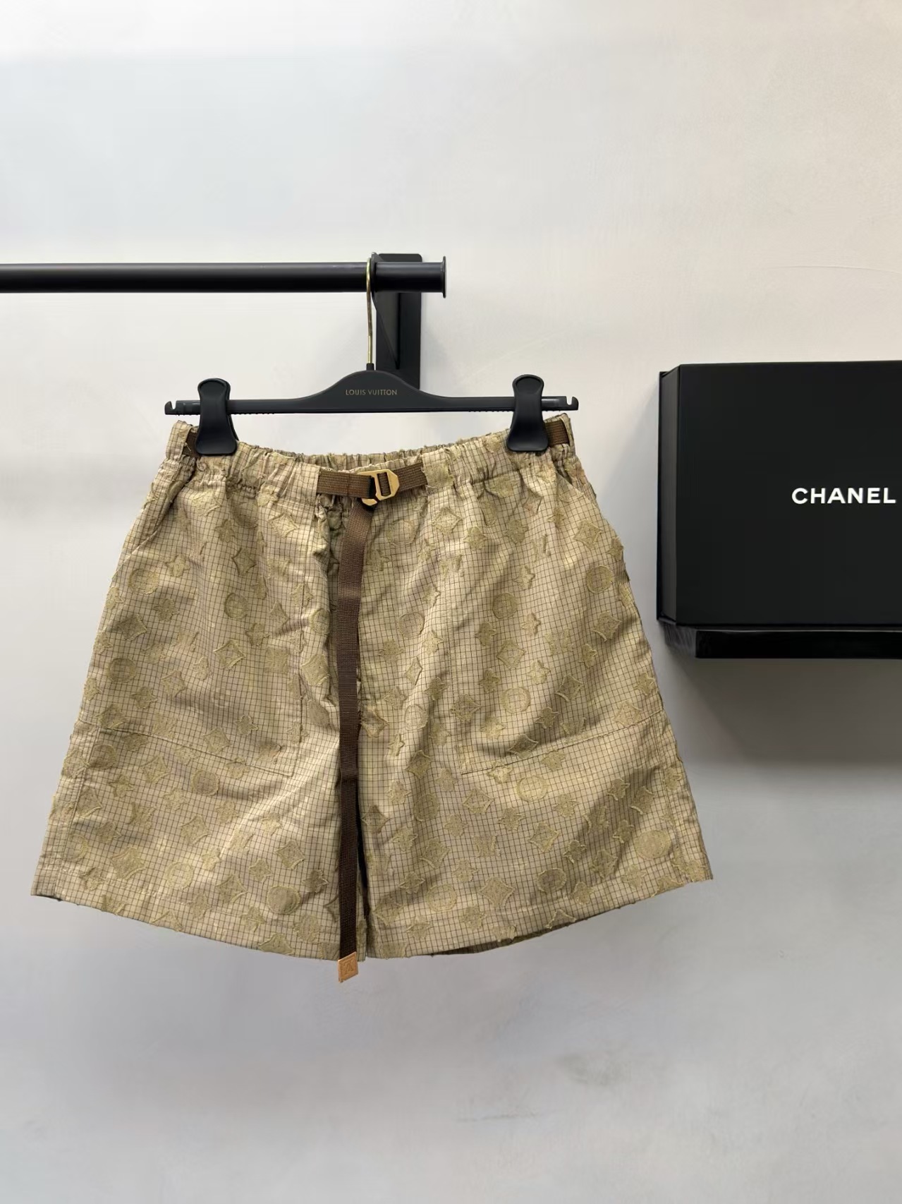 LO New Plaid Jacquard Casua Shorts