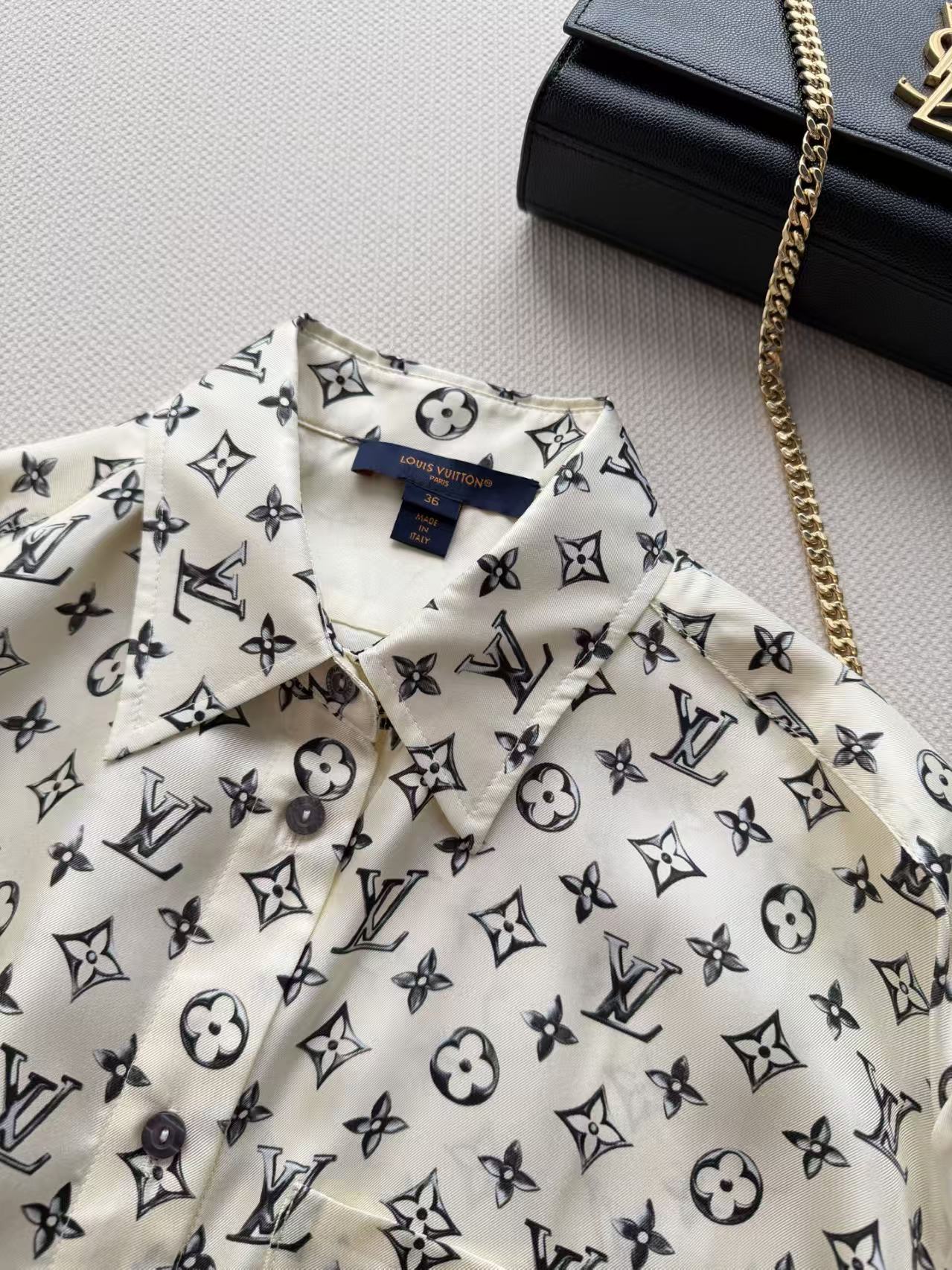 LO 2026 Early Autumn Series Monogram Silk Shirt