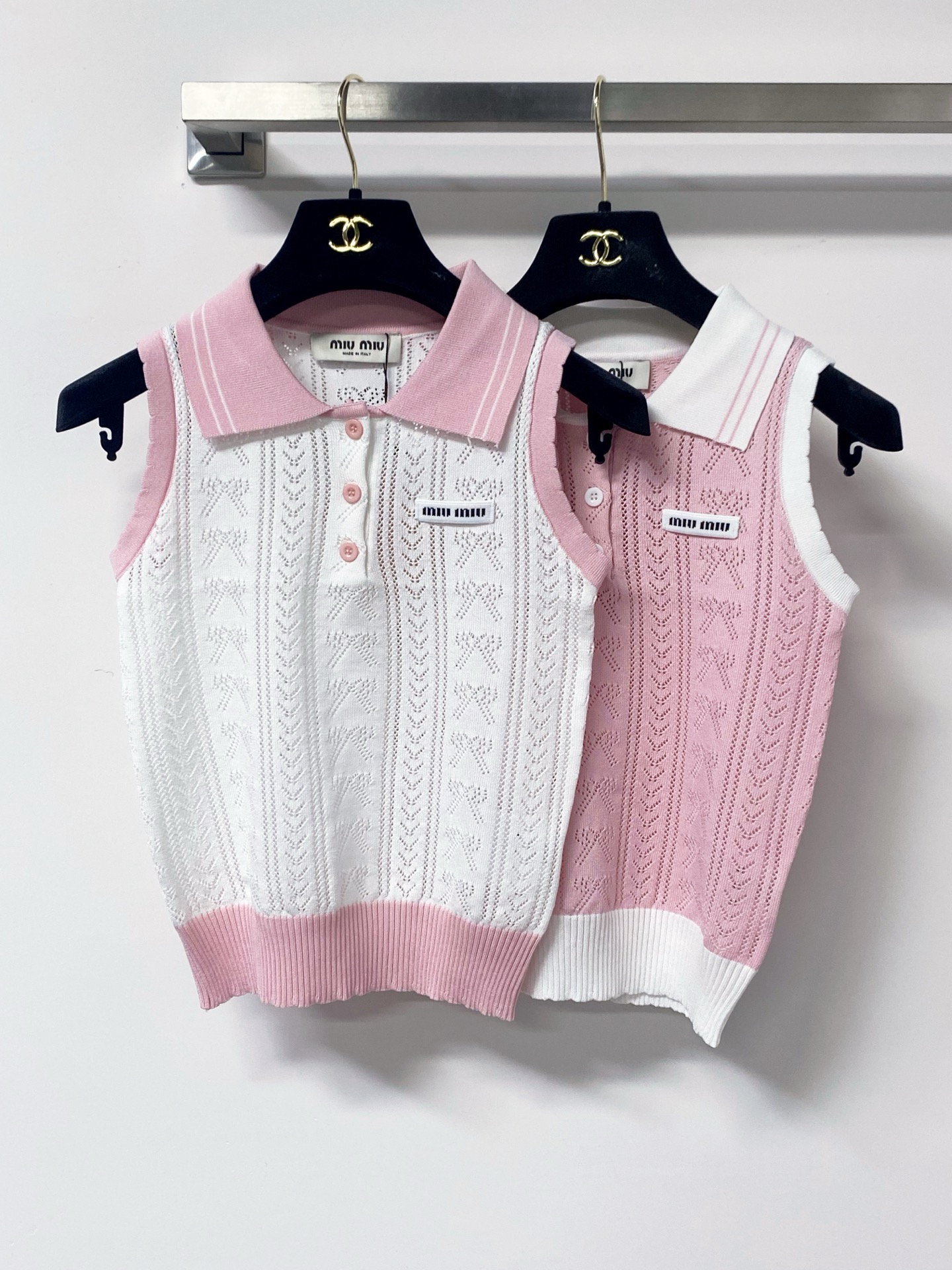 Mi Stylish color-block collar knit vest