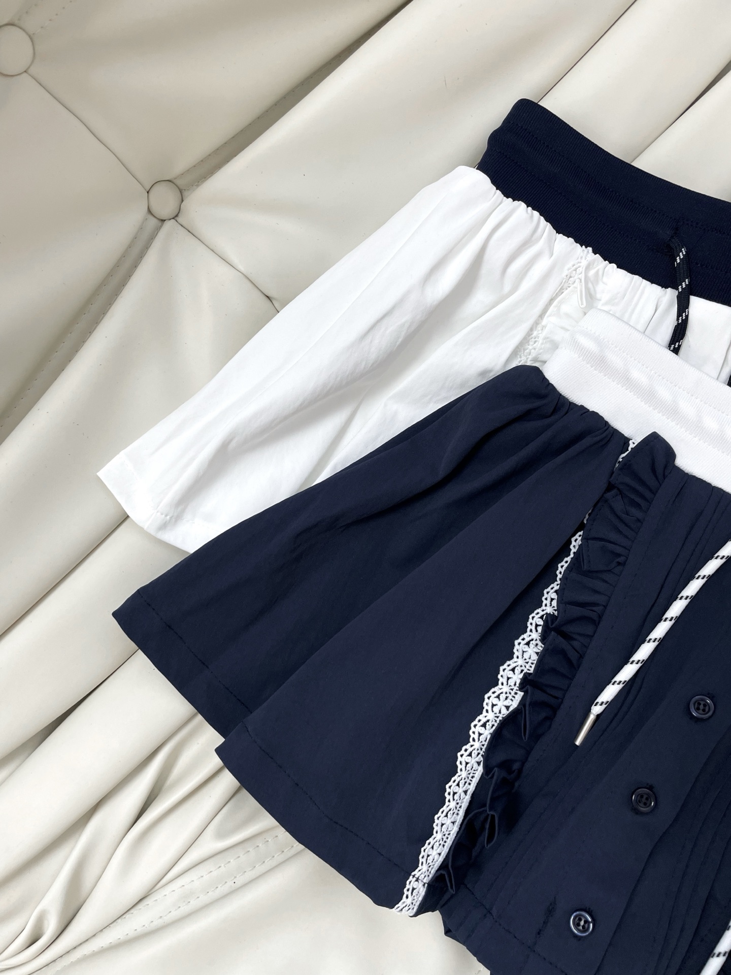 Mi Ruffled Drawstring Skirt