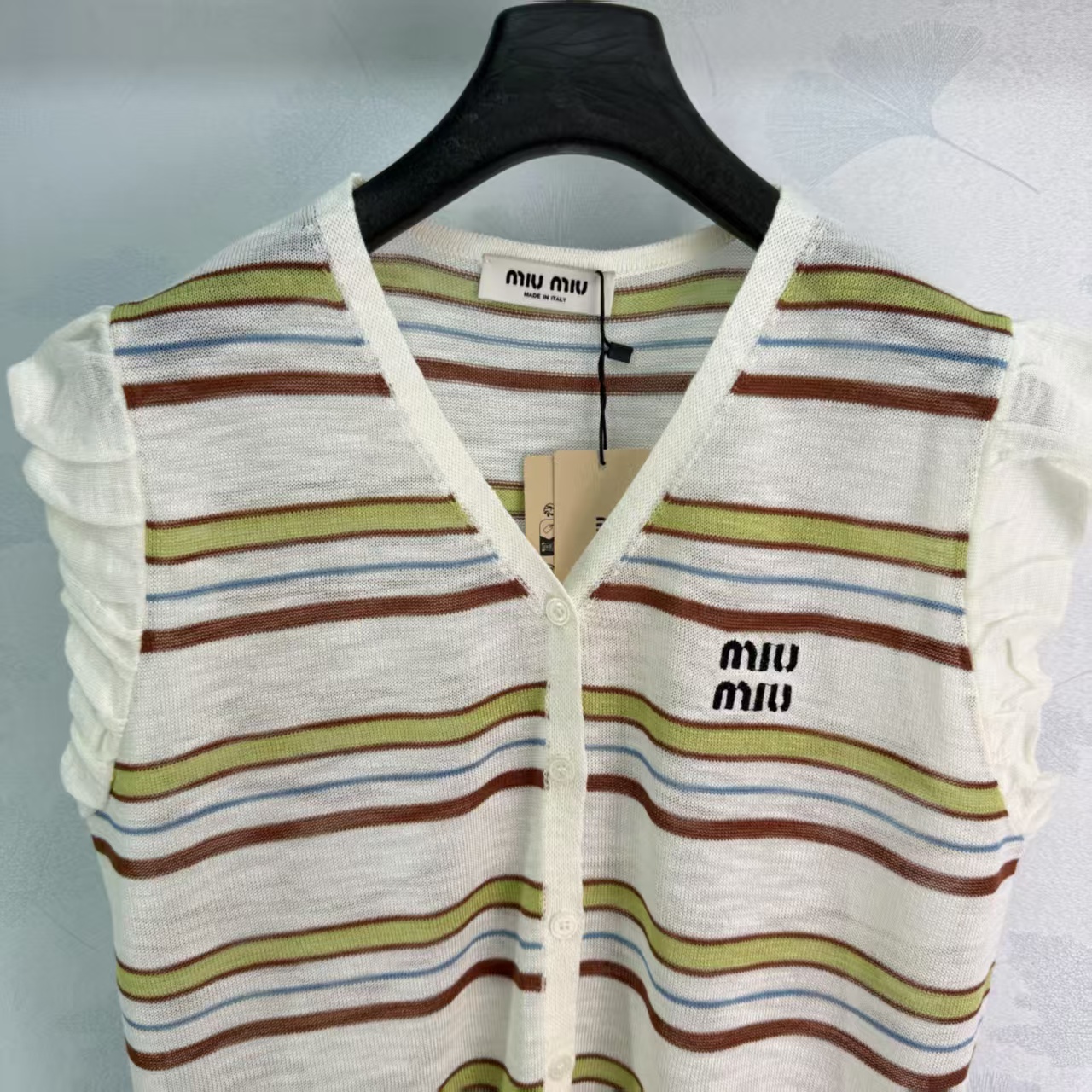 Mi*26 Spring/Summer New Striped Knit Vest,